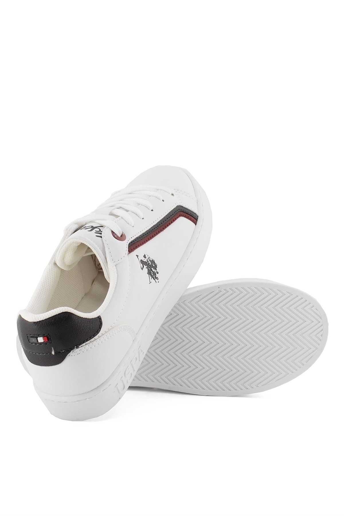 کفش پیاده روی سفید زنانه پایه. Polo ورزشی Fleya Navy Blue U.S. Polo Assn.