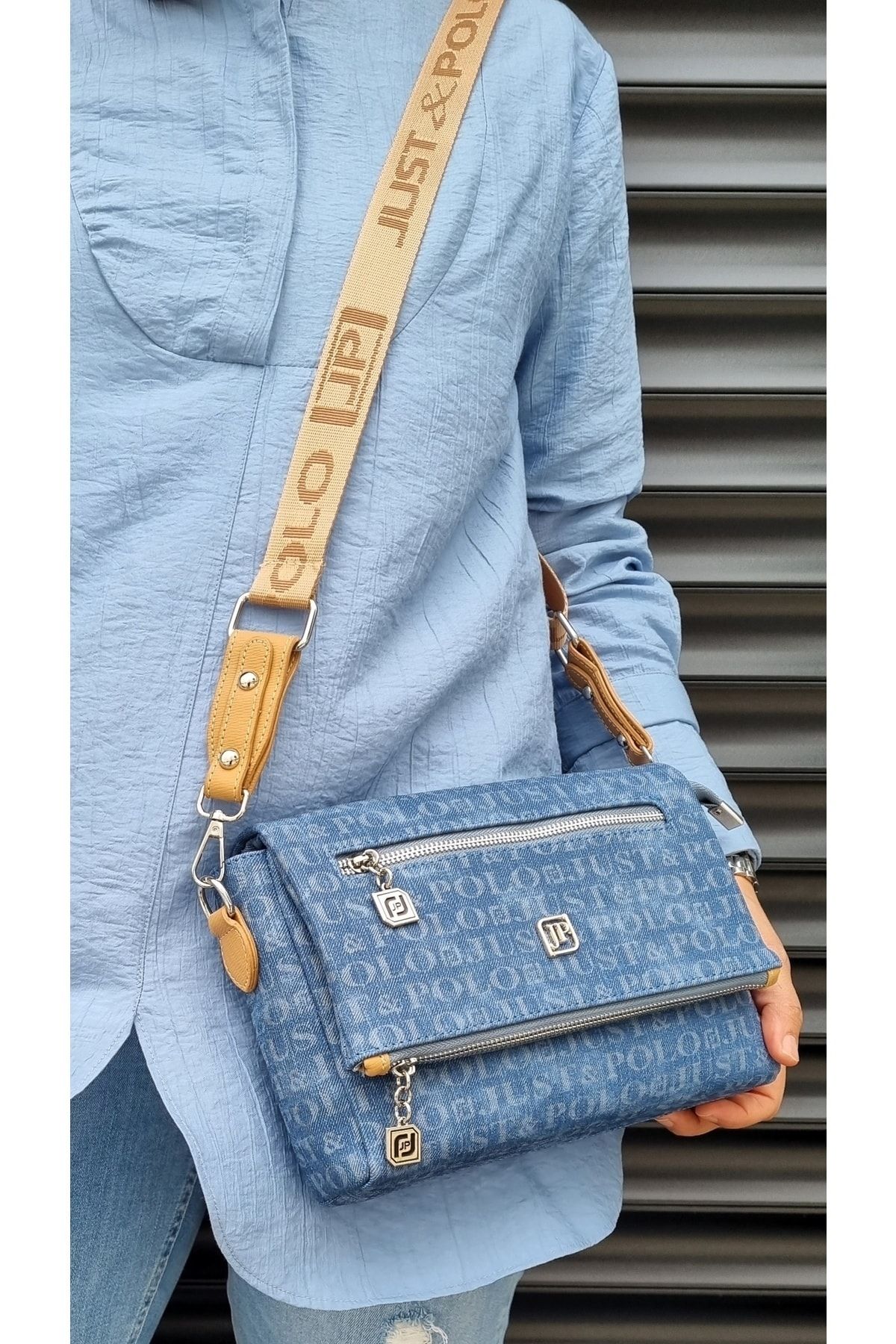 Denim crossbody sales