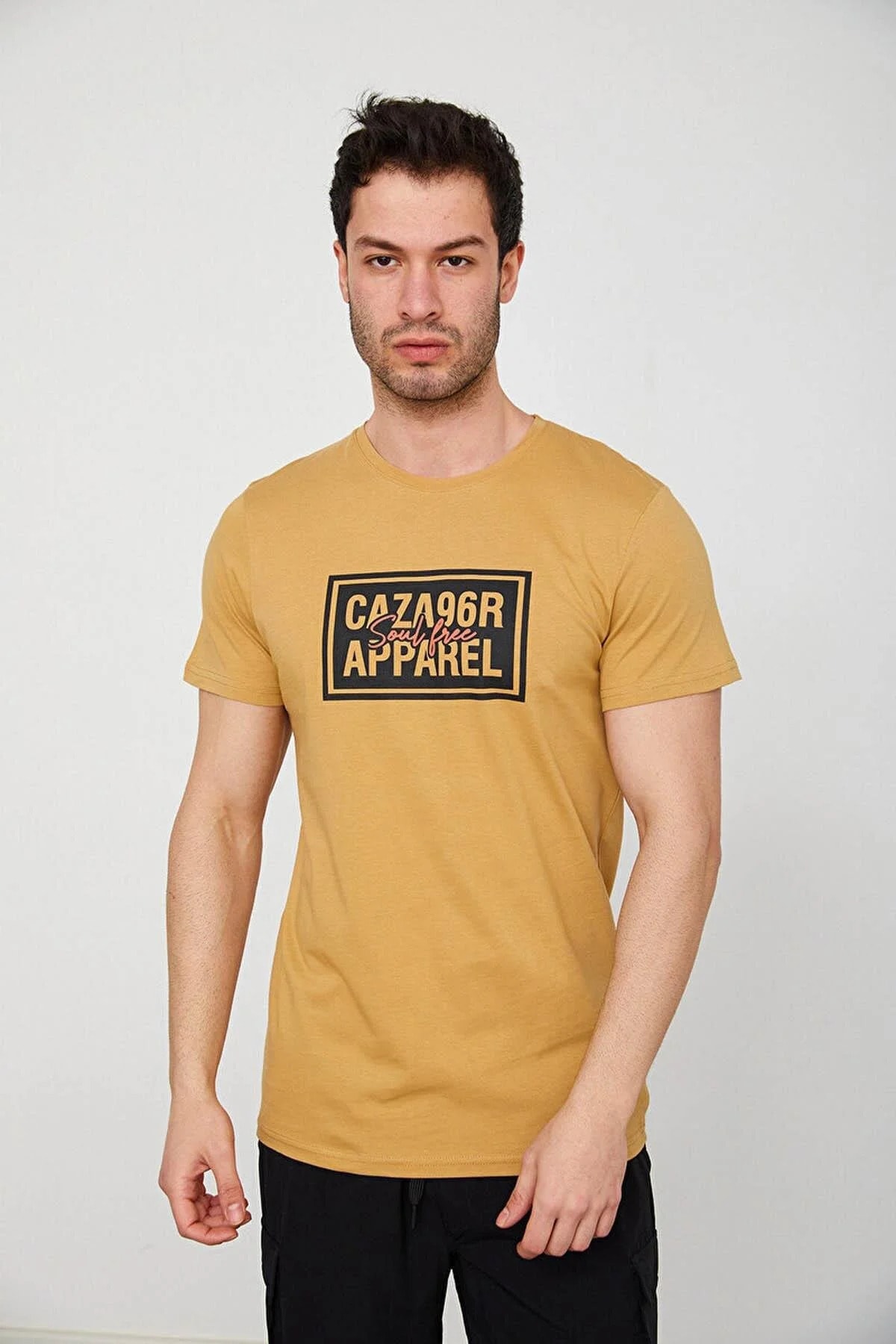 Jazz 4206 Men's Crew Neck Printed T-Shirt