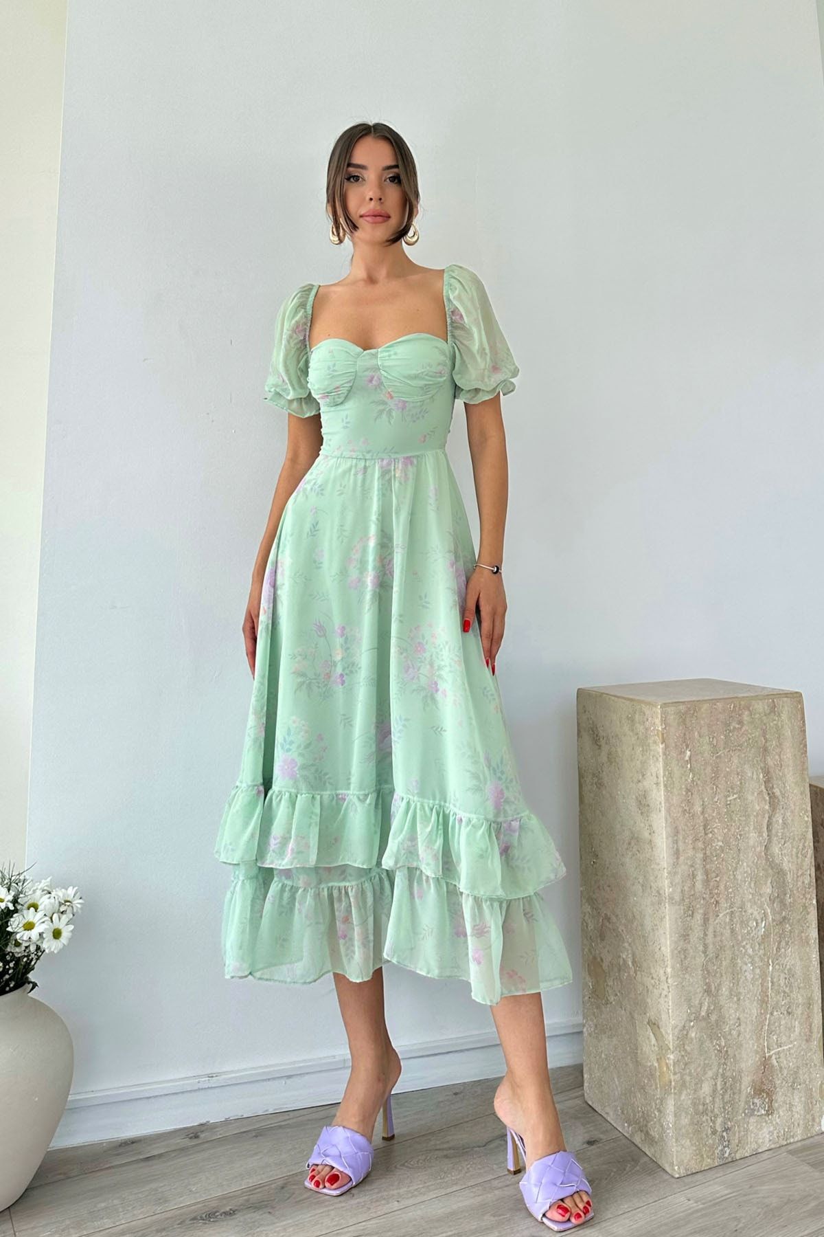 Mint dress chiffon new arrivals