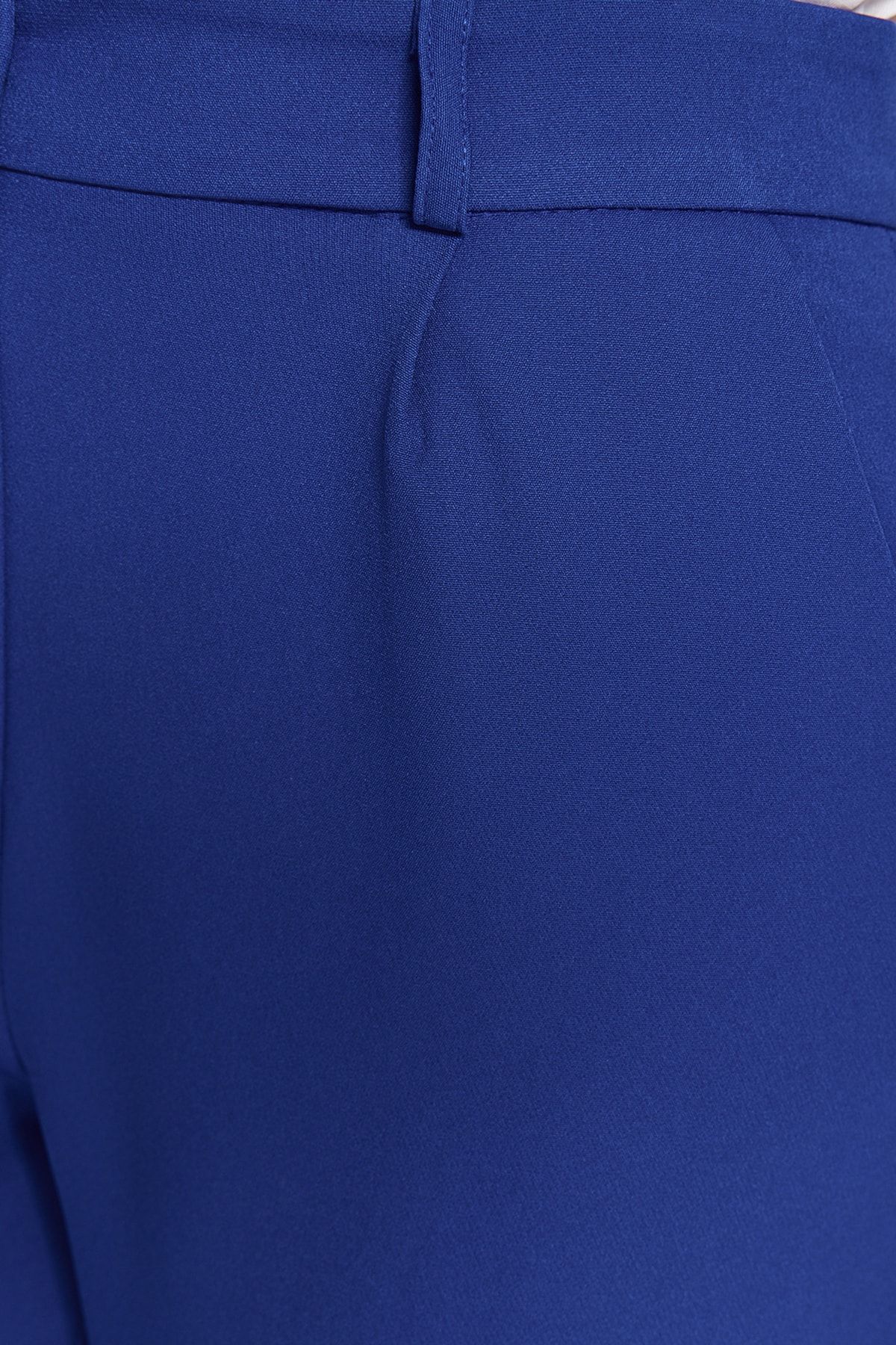 Trendyol Modest-Μπλε με κορδόνια με λεπτομέρεια γραμμή κρεπ σακάκι-παντελόνι υφαντό στο κάτω μέρος-top κοστούμι TCTSS23US00044 8