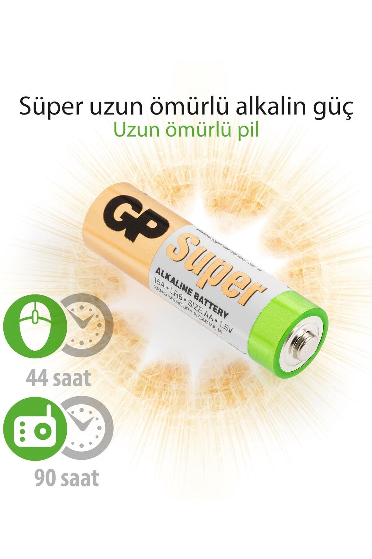 Alkalické baterie GP Super - AA, LR6, 1,5V, 20 ks Alkalické baterie GP Super - AA, LR6, 1,5V, 20 ks
