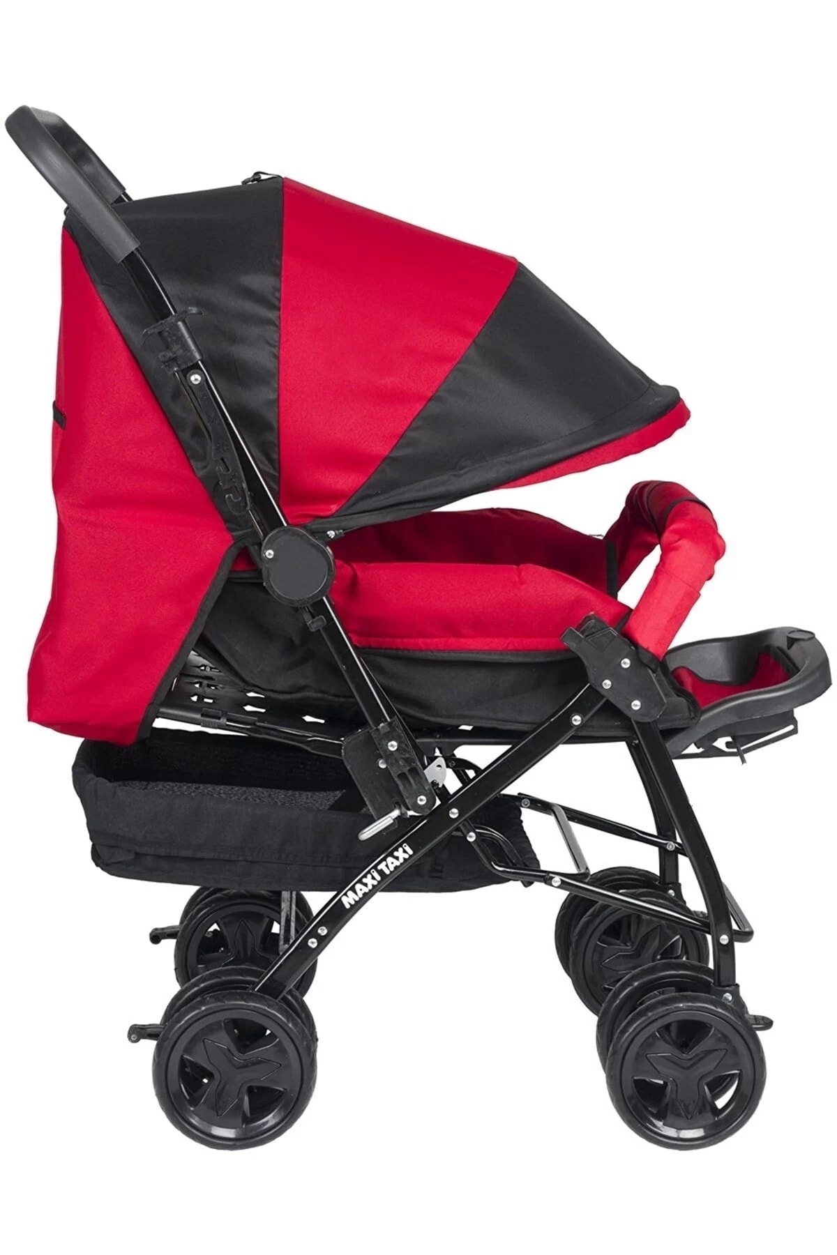 Maxi Taxi 2 Way Çift Yönlü Bebek Arabası / Kırmızı fotoğrafı 3 (önizleme)