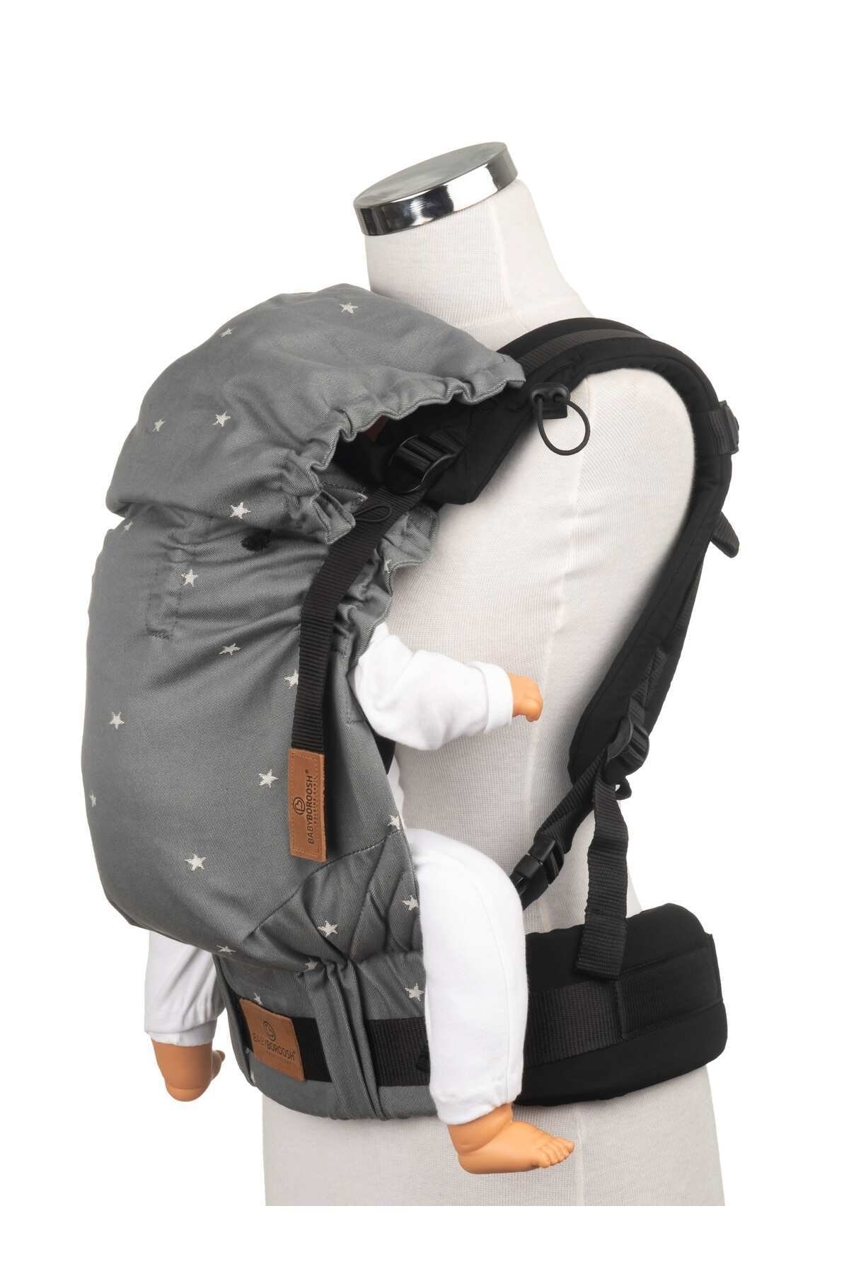 BorooshBaby Ergonomik Bebek Kangurusu 3,5-20 kg 0-4 Yaş Organik Pamuk CPC sertifika 6