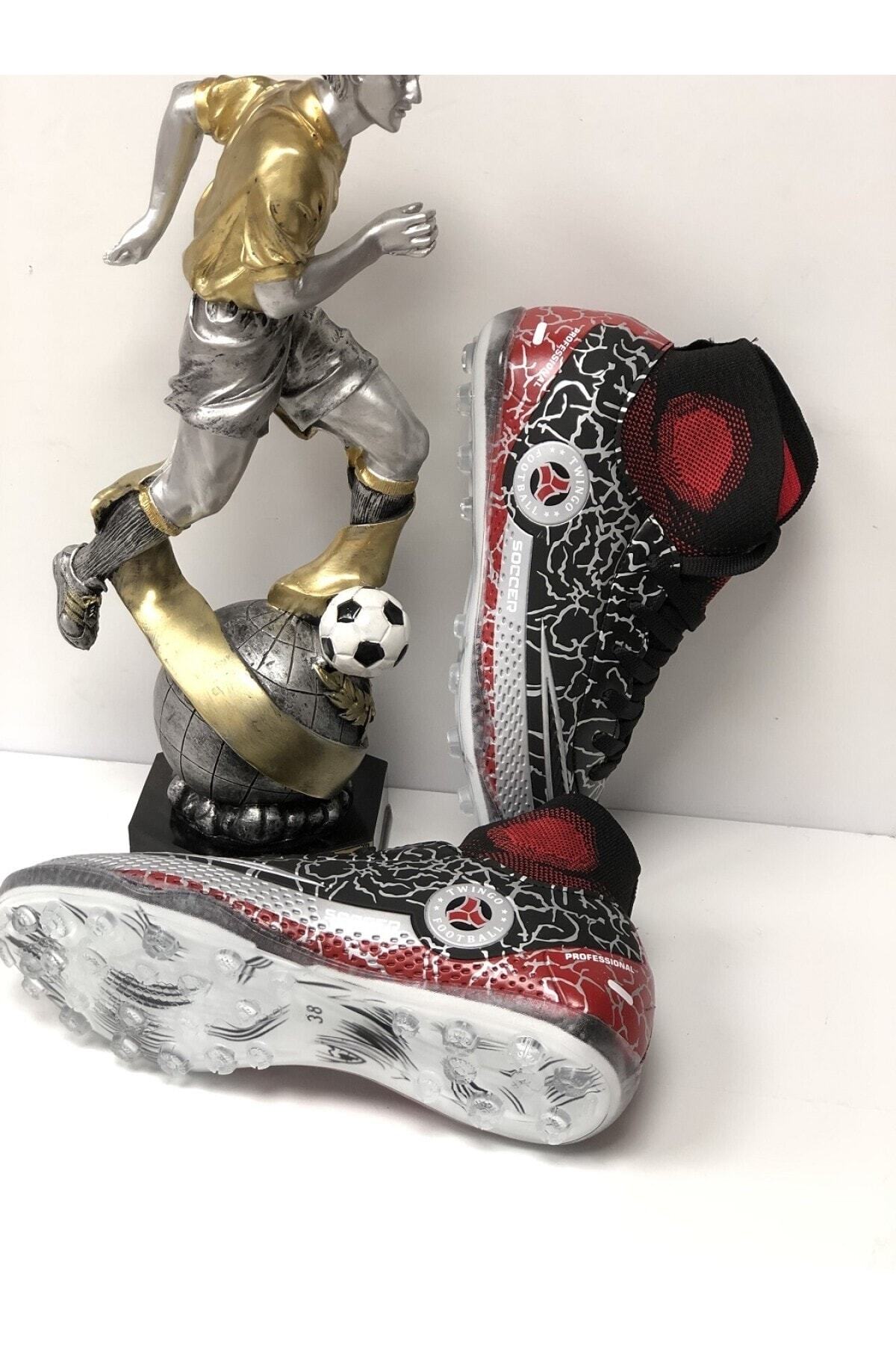 Yeni Model Bilekli Çoraplı Krampon Halısaha Futbol Ayakkabısı 2