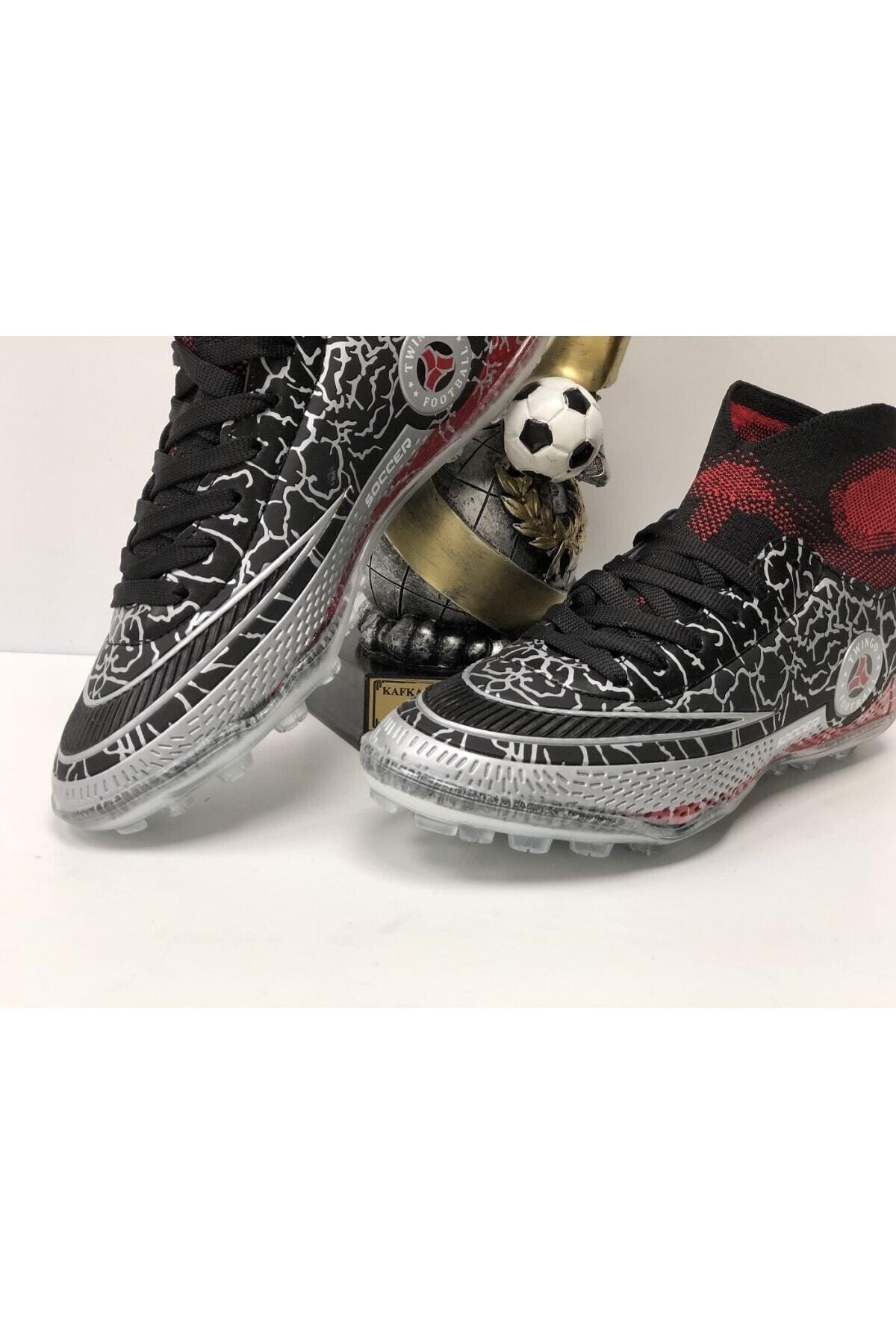 Yeni Model Bilekli Çoraplı Krampon Halısaha Futbol Ayakkabısı 3