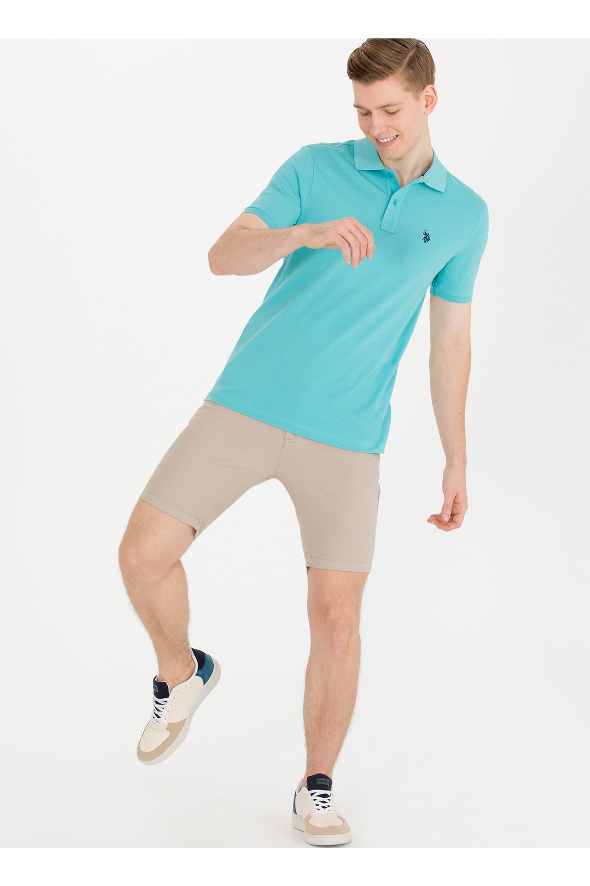 تیشرت مردانه سبز یو اس پولو | 5003039523 اورجینال - تصویر 4