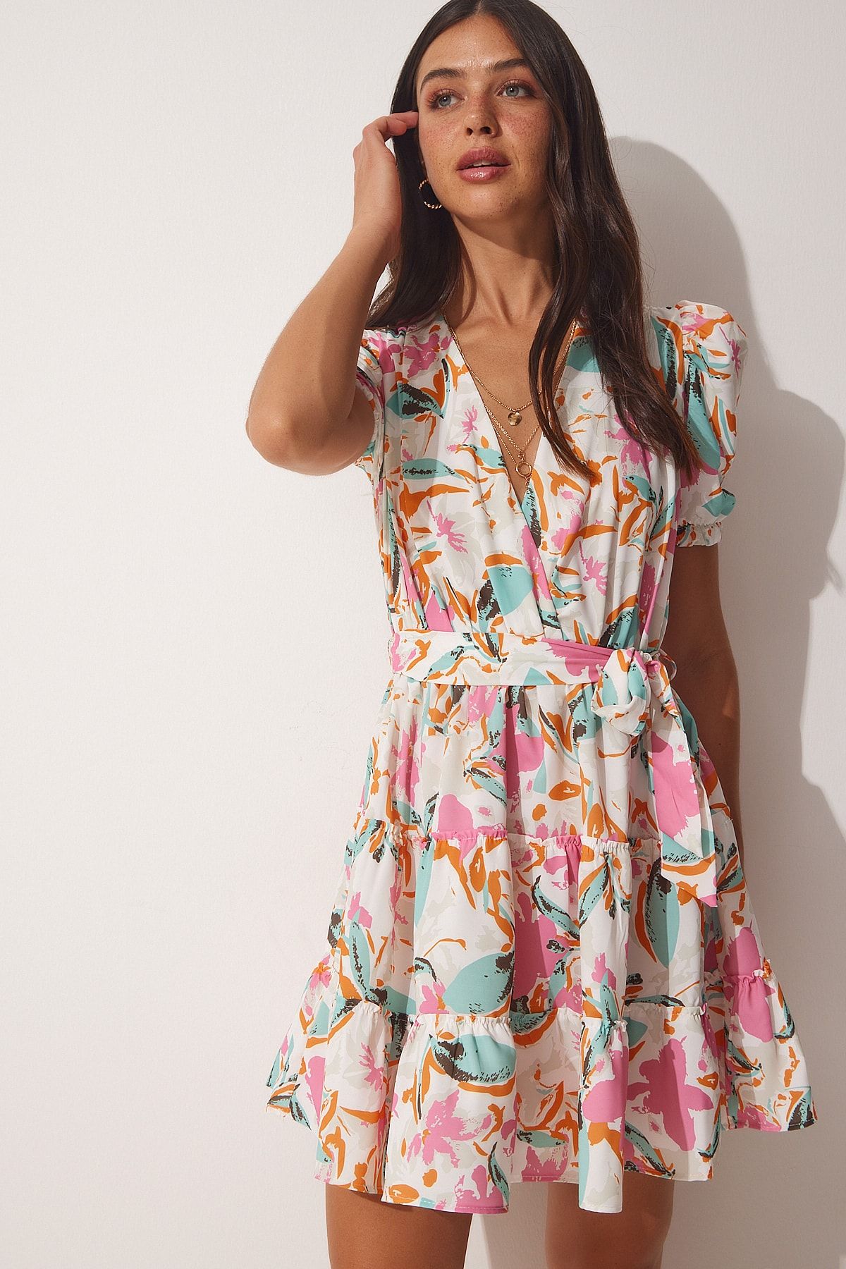 Finders keepers outlet aranciata wrap dress