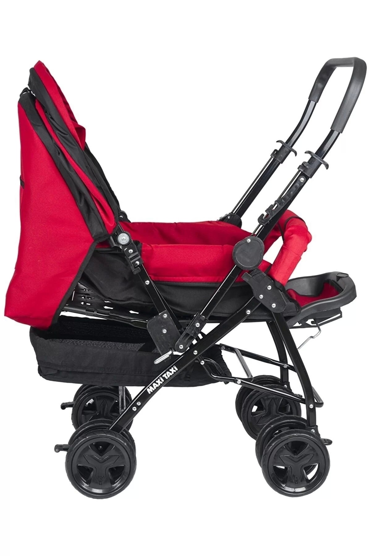 Maxi Taxi 2 Way Çift Yönlü Bebek Arabası / Kırmızı fotoğrafı 2 (önizleme)