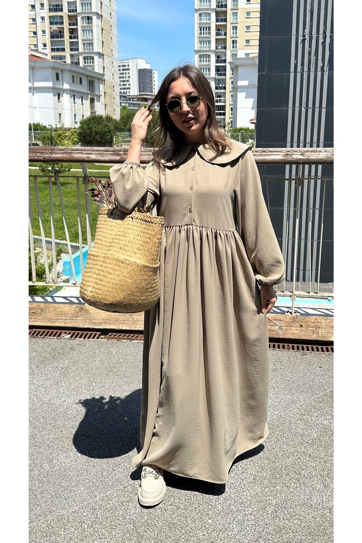 two in sis Ayrobin Long Dress Hijab Dress Linen Look Hijab Dress for Women price in Dubai UAE Compare Prices