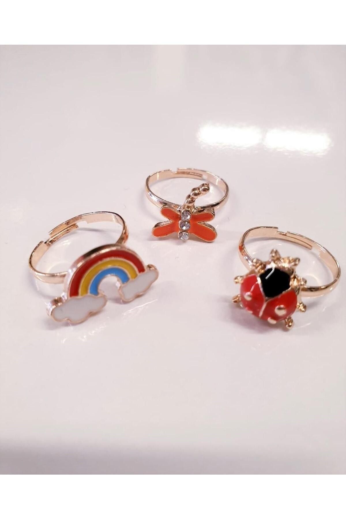 5/3Pcs Cute Cartoon Rings Little Girls Jewelry Kids Birthday Gifts - No Box  | eBay