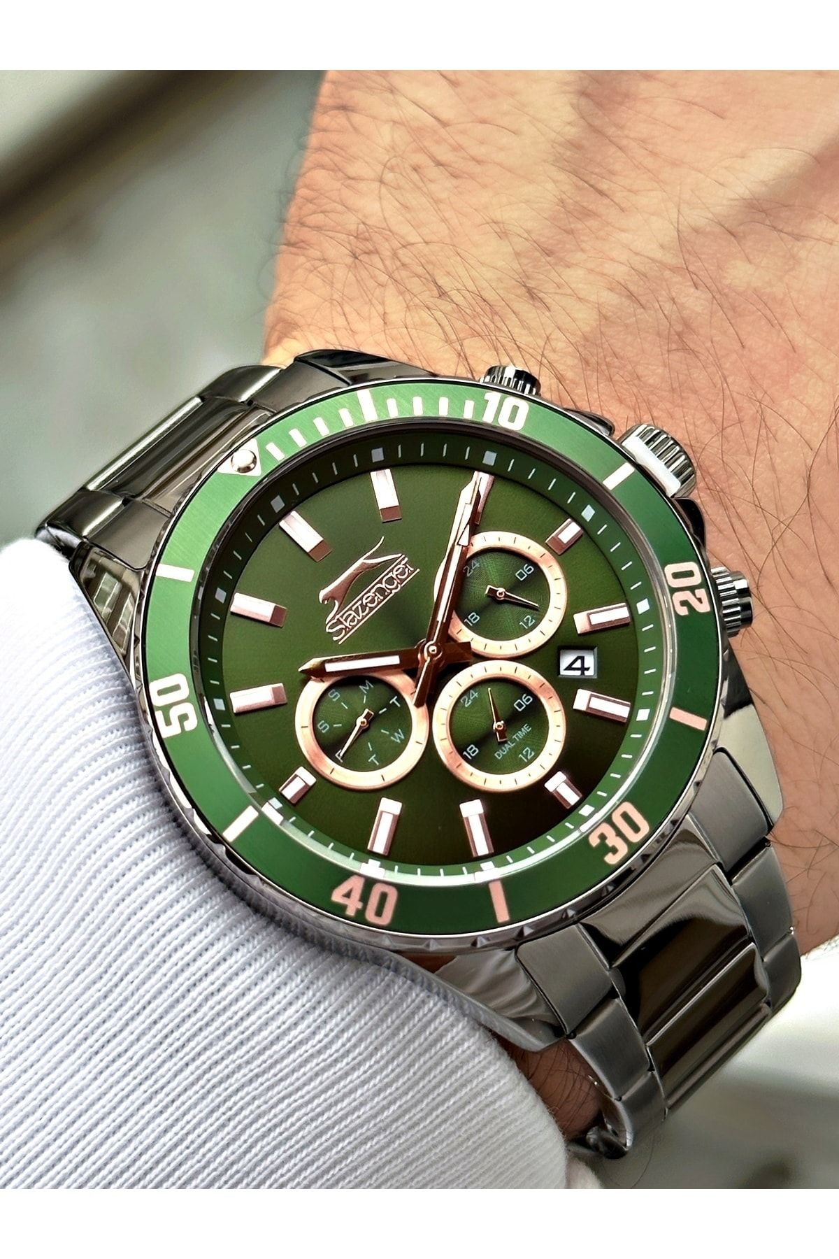 Race timer automatic 2025 rose herenhorloge van gamages