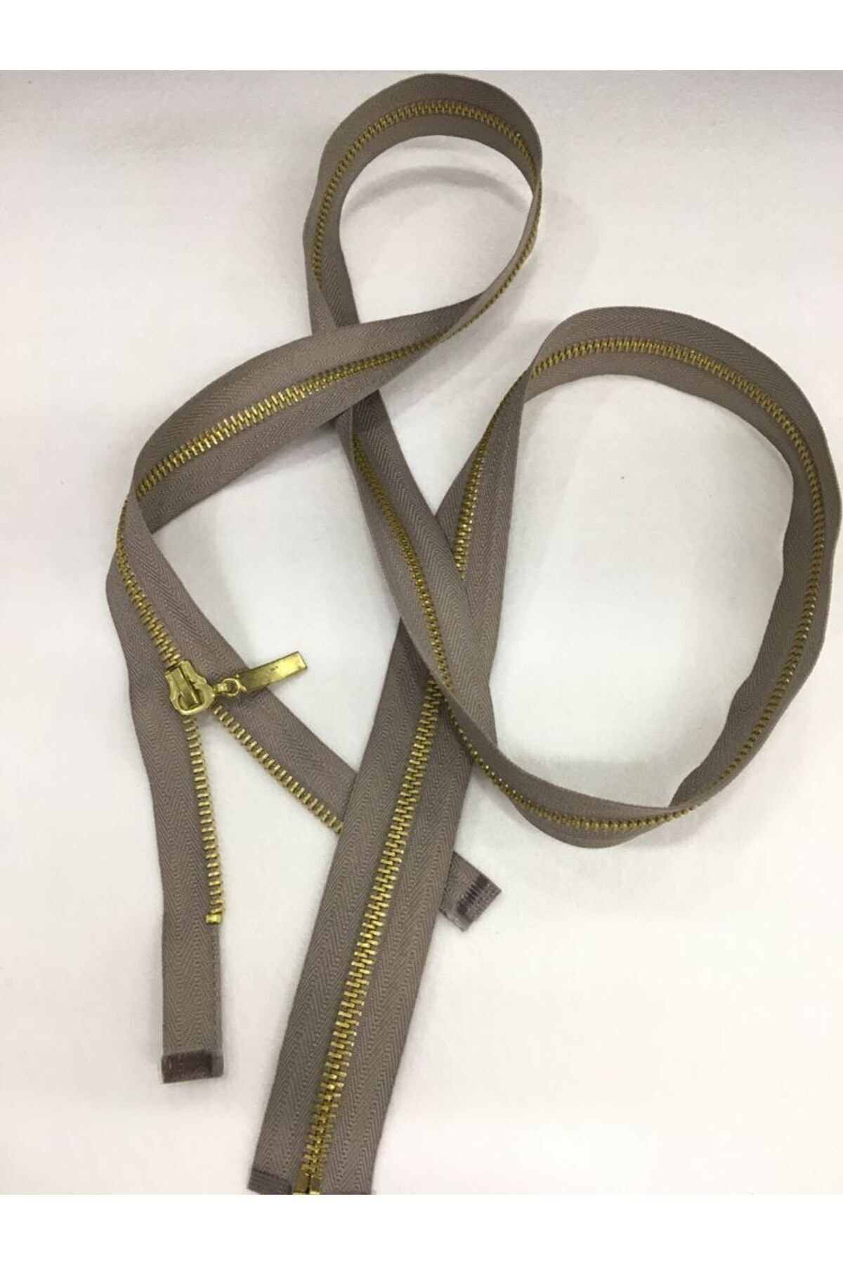 Demir Tooth Zipper 110 Cm Mink No:5