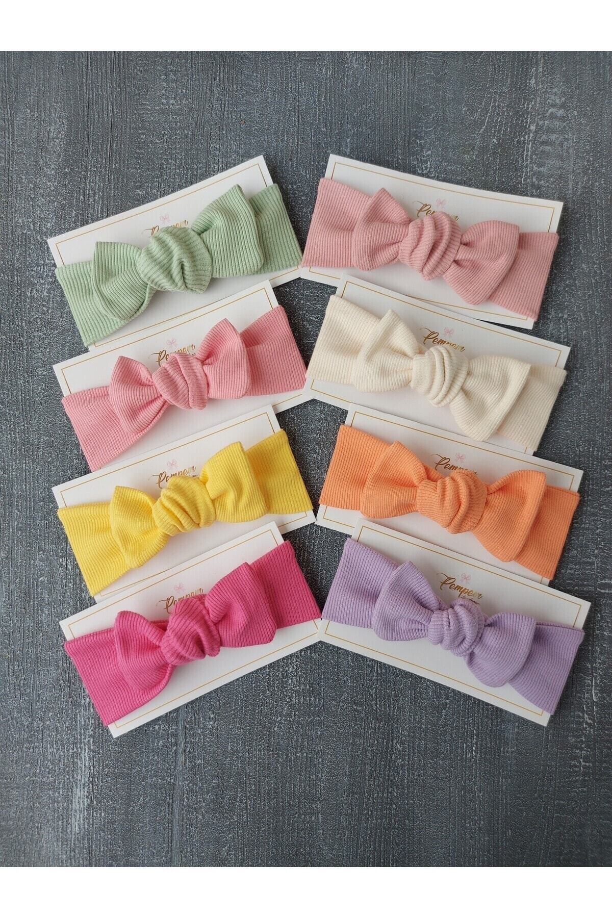 pempem bandana Kız Bebek 4 Lu Ribana Bandana fotoğrafı 3 (önizleme)