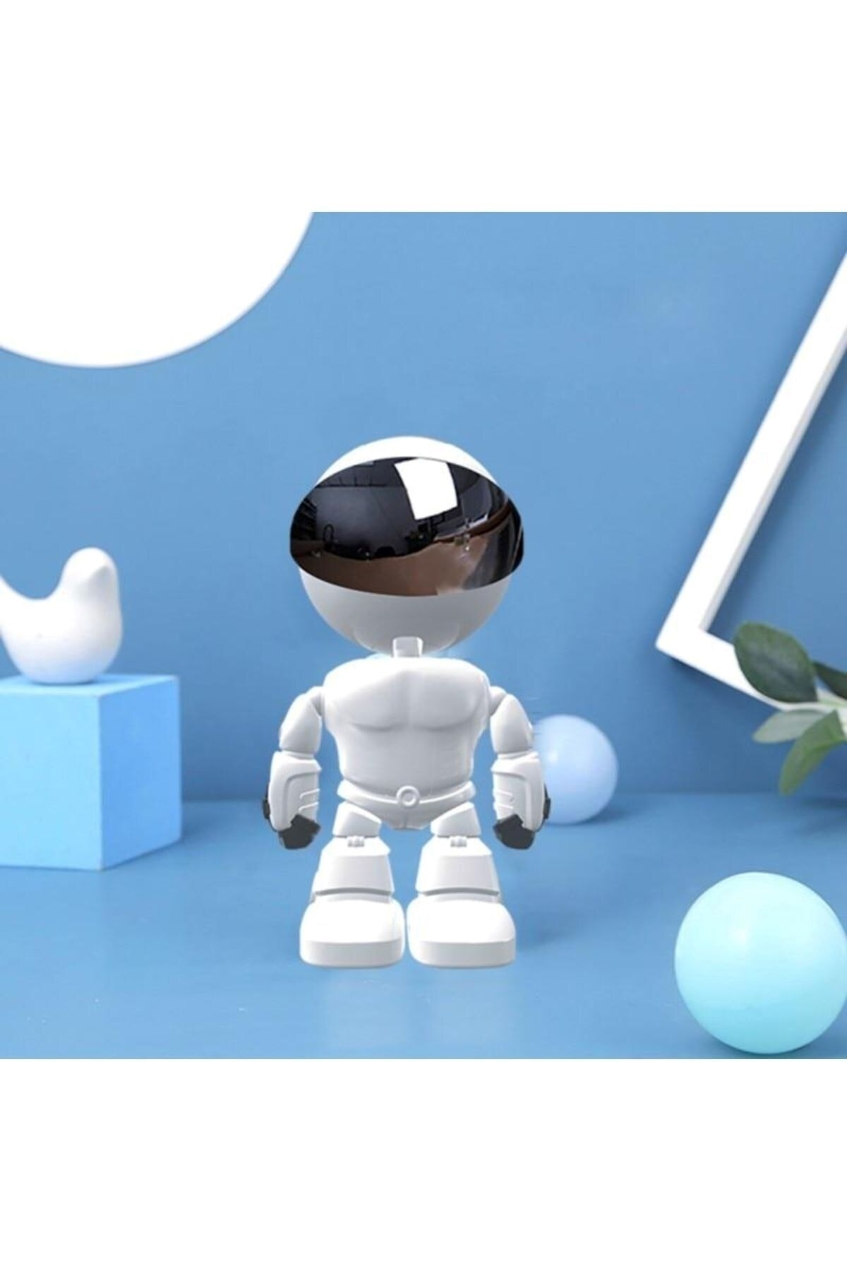 AteşTech Robot Görünümlü Wifi Ip Güvenlik Kamerası Kablosuz Gece Görüşlü 1080p fotoğrafı 7 (önizleme)