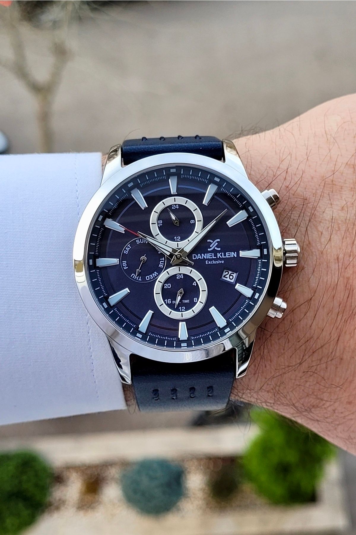 Daniel klein navy blue watch best sale