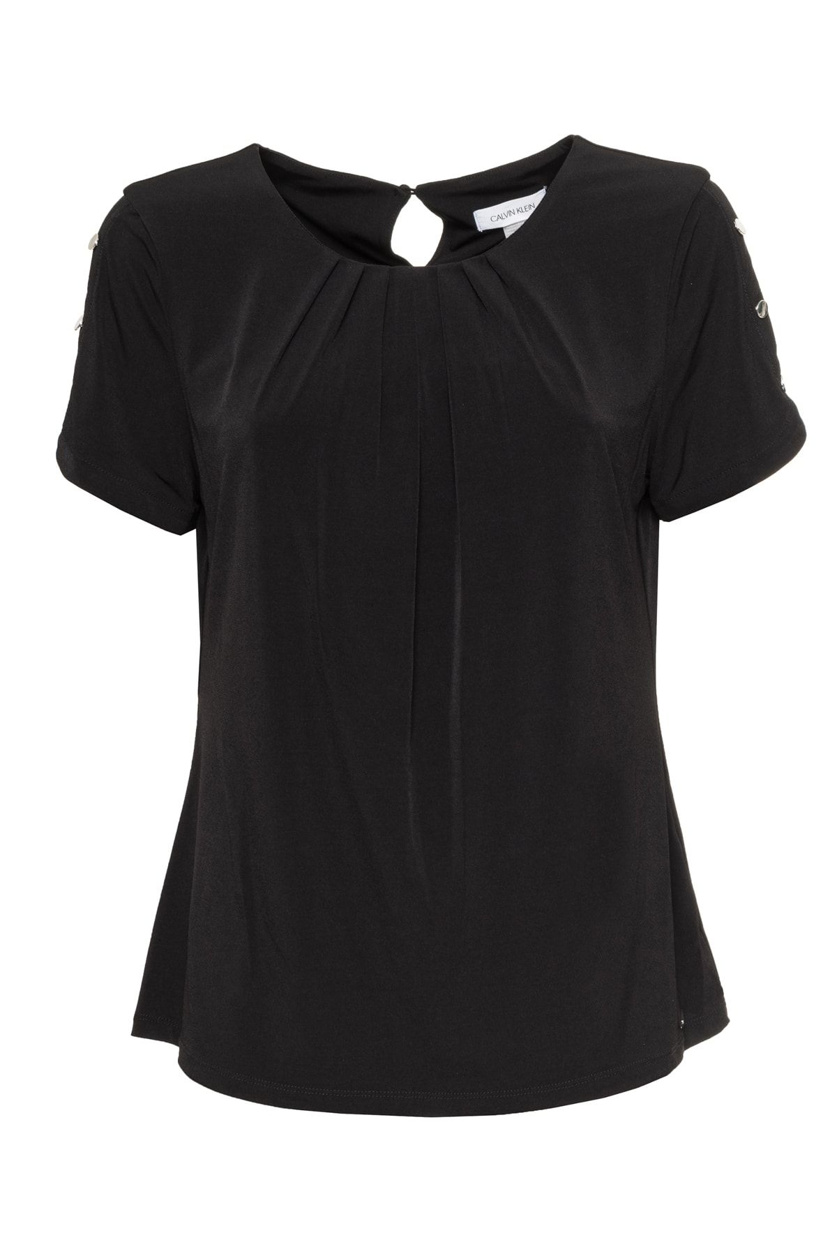 Calvin klein black blouse hotsell