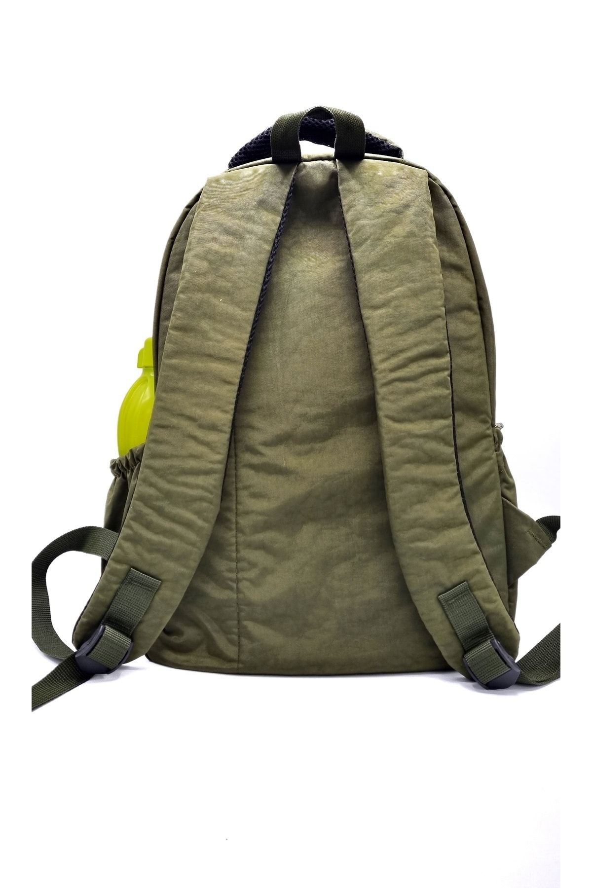 Bevitton-rucsac verde unisex țesătură șifonată cu mai mulți ochi rezistent la apă 3