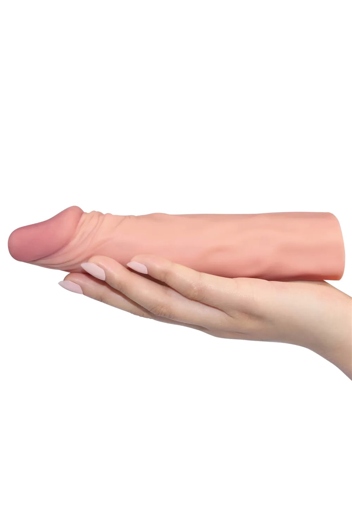 5 CM Dolgulu Gerçekçi Ten Doku Penis Kılıfı - Pleasure X-Tender Serisi