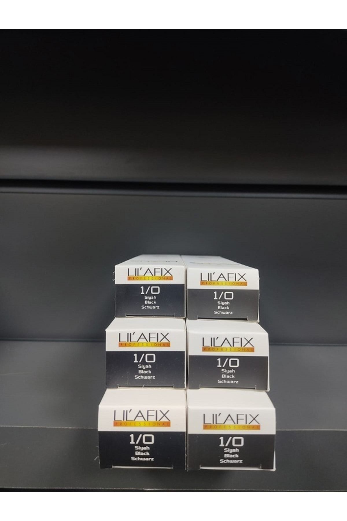 Lilafix 1/0 Siyah Krem Saç Boyası 60mlx6adet,,keus0506041