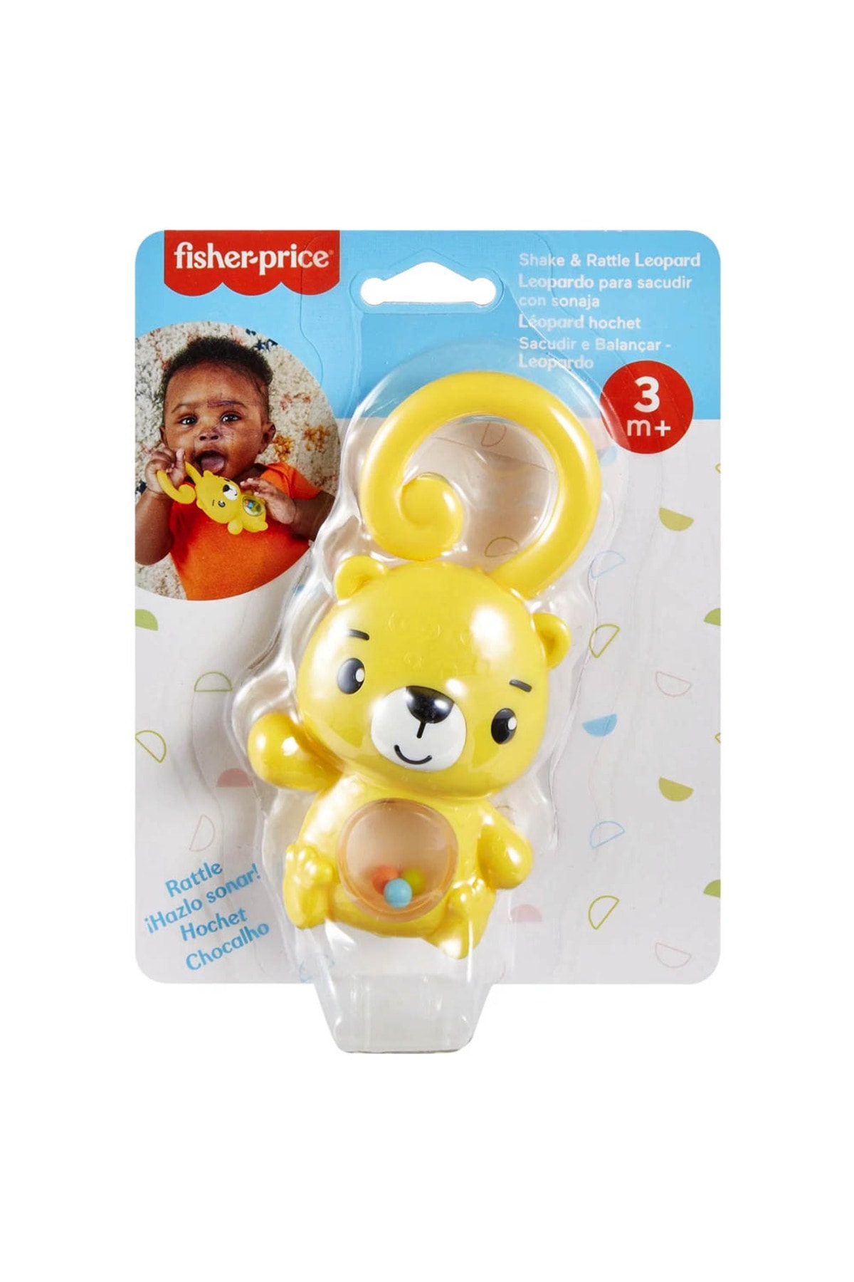 Fisher Price Eğlenceli Dostlar Dişlik ve Çıngıraklar Shake Rattle Leopard HKD71 fotoğrafı 3 (önizleme)