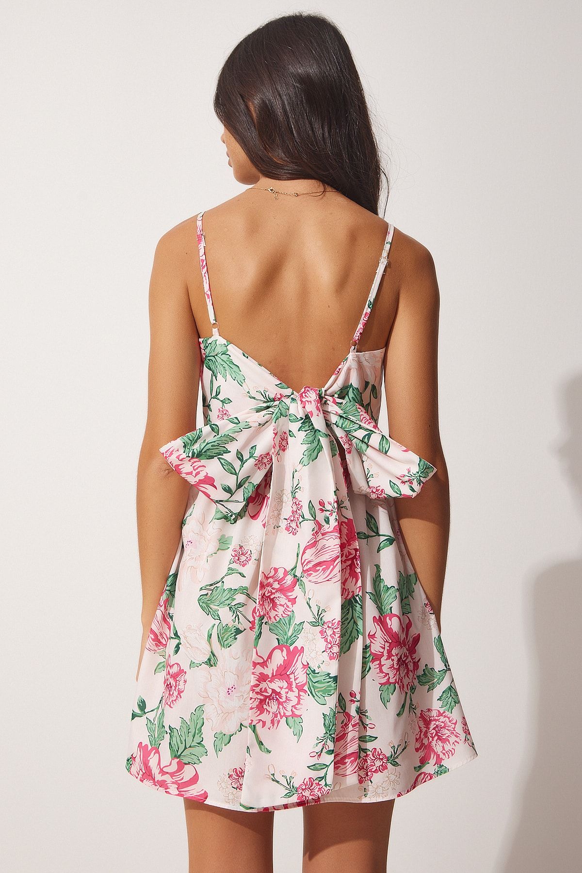 Dark pink floral sales dress