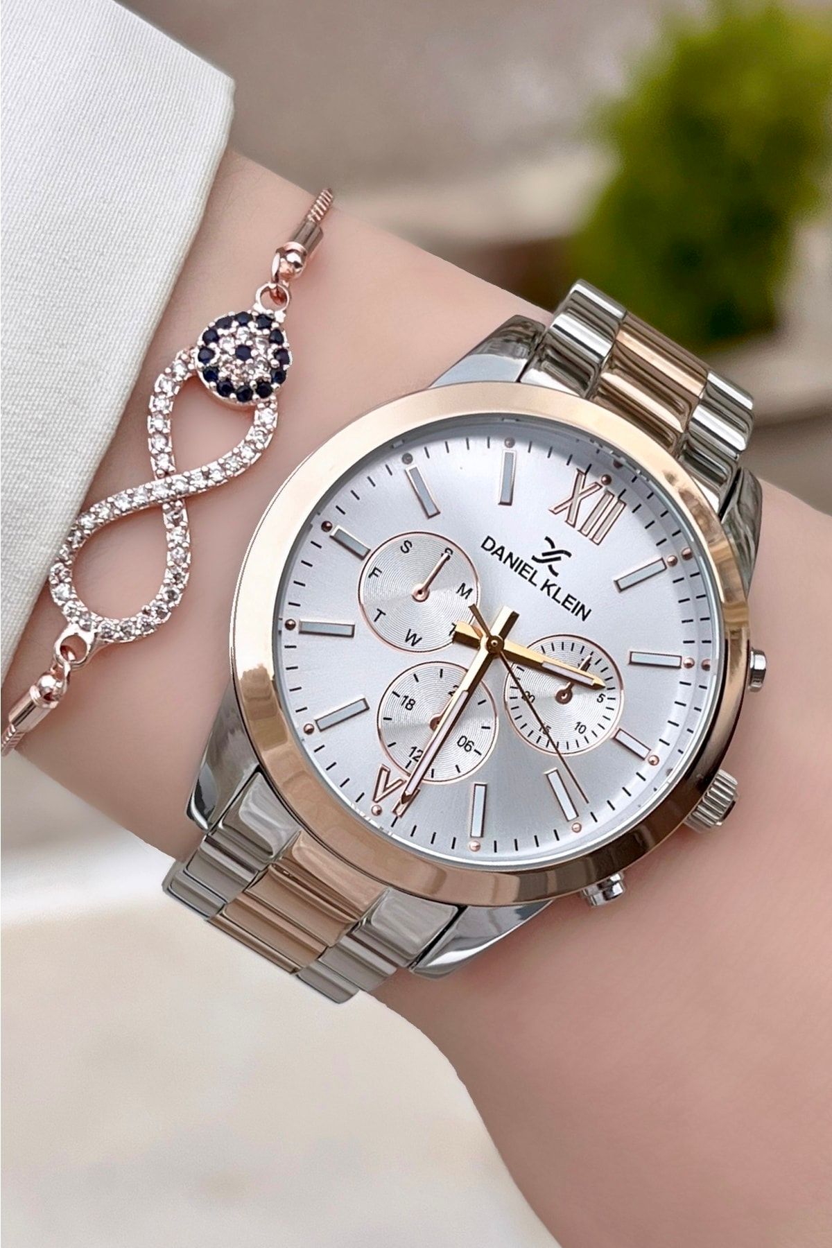 Daniel klein chronograph discount settings