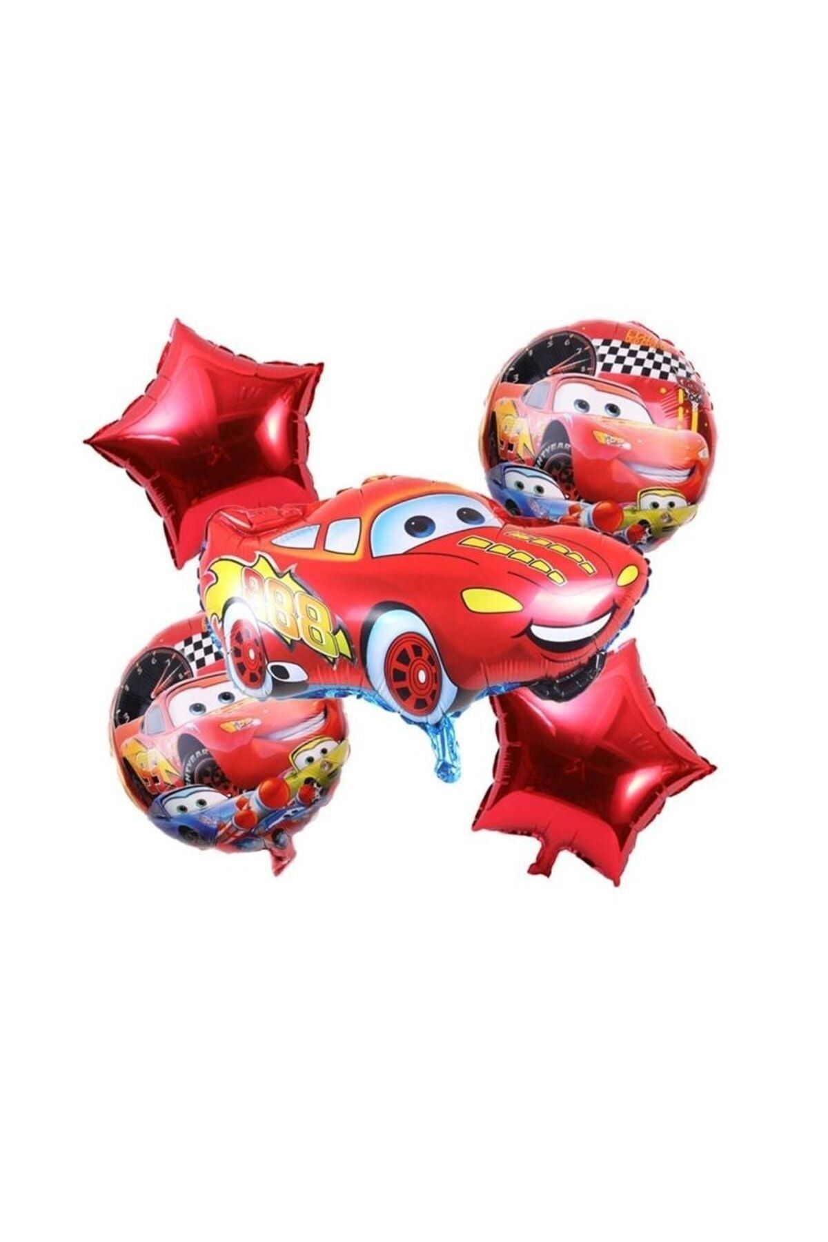 Parti Station-Cars Cars Lightning Mcqueen Race Car Concept 5 Year Old Balloon Set Cars Cars Birthday Set 2