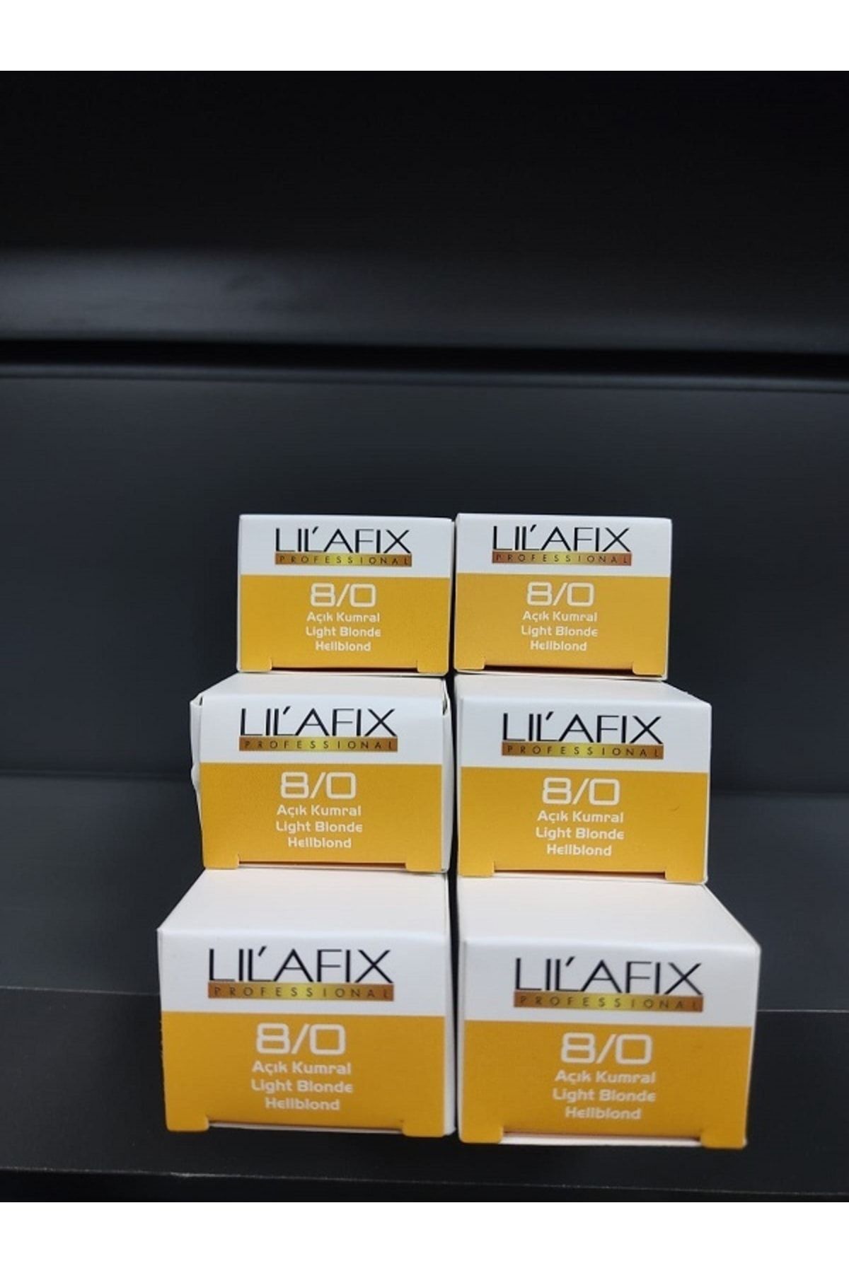 Lilafix Açık Kumral Tüp Krem Saç Boyası 8.0 60mlx 6 Adet,,keus0506028