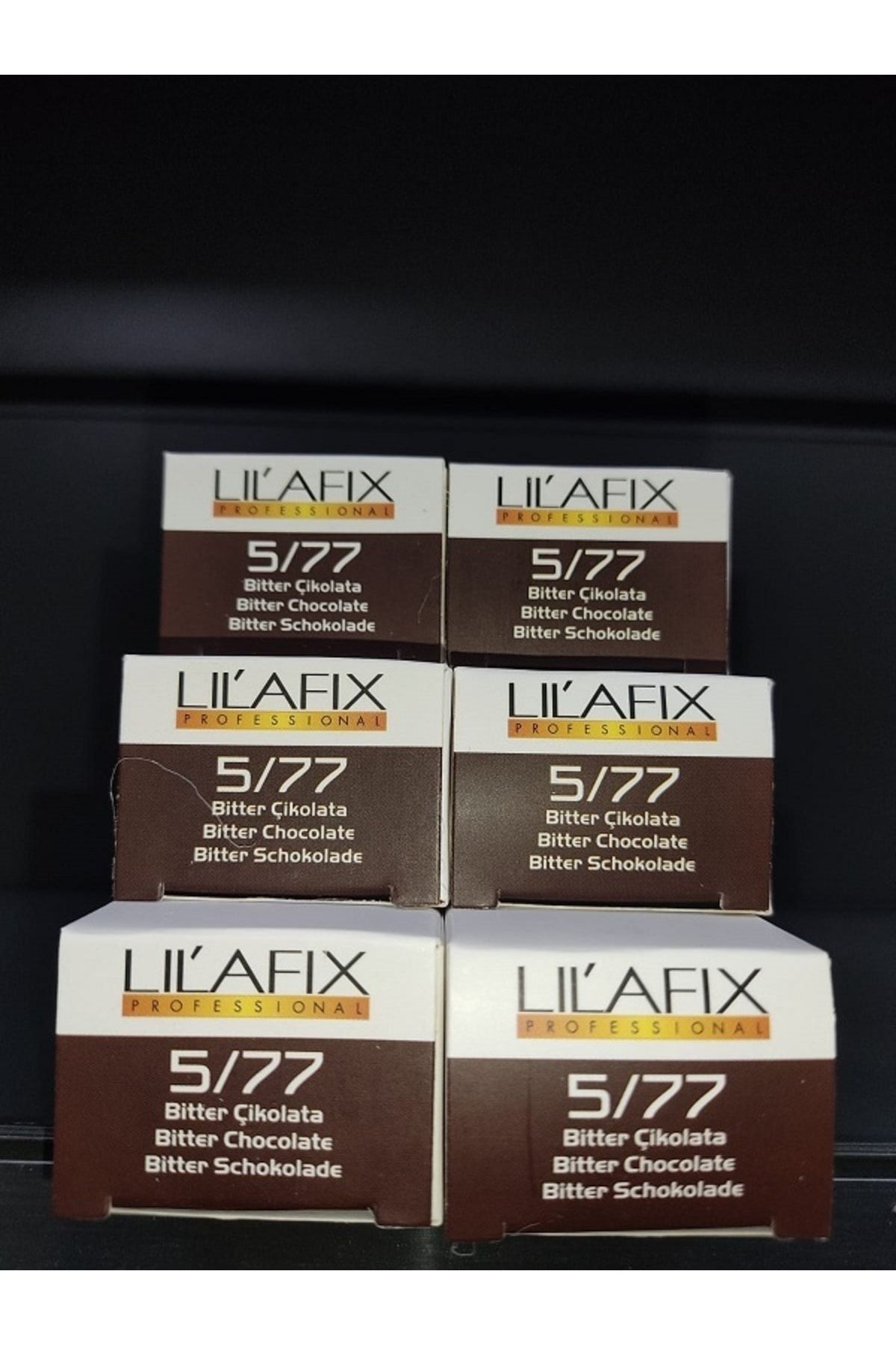 Lilafix 5/77 Bitter Çikolata Saç Boyası 60mlx6 Adet,,keus0506090