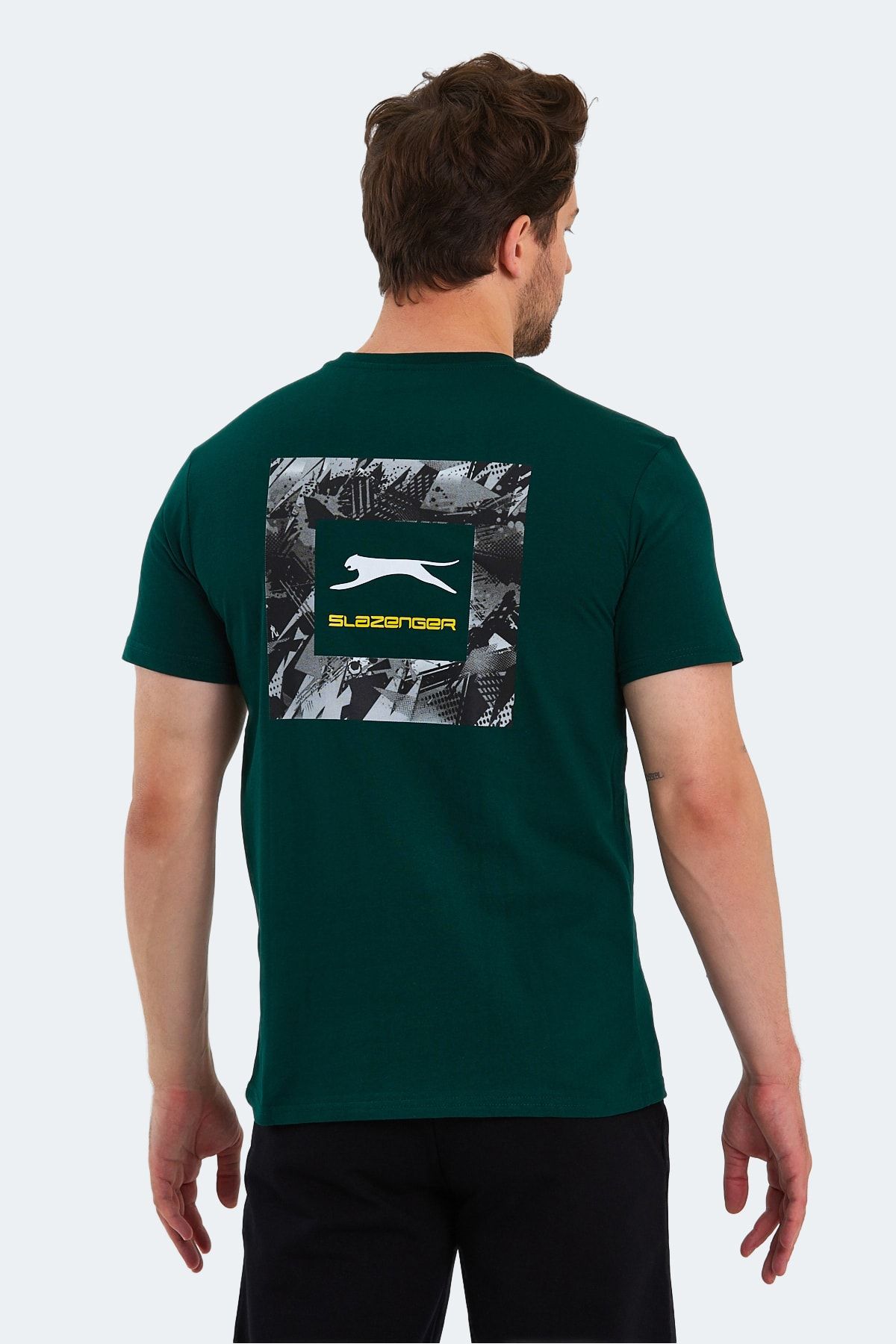 تی شرت مردانه پتسی سبز تیره Slazenger