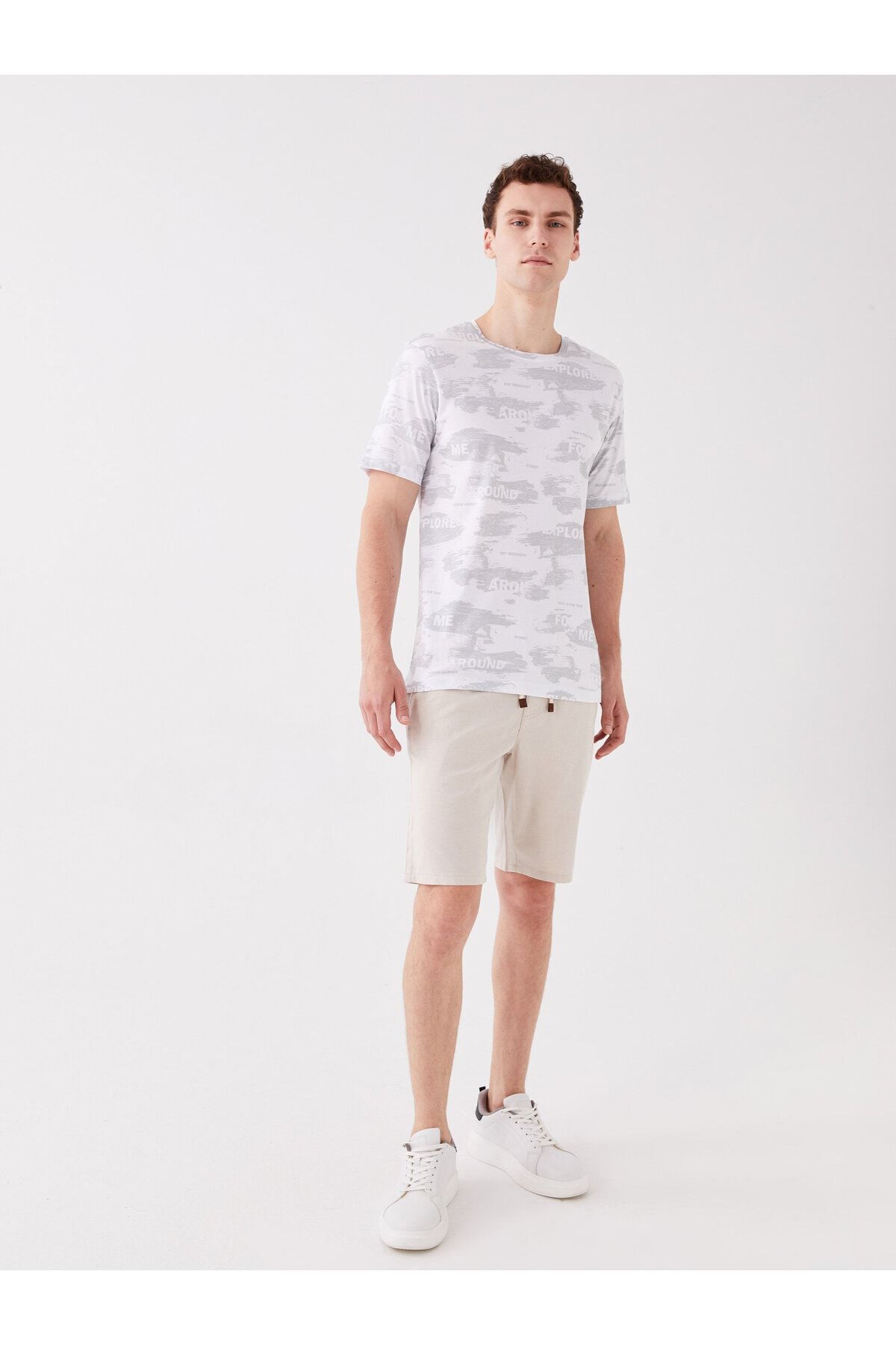 LC Waikiki-Shorts für Herren in Standard-Passform mit Bindedetail in der Taille 3