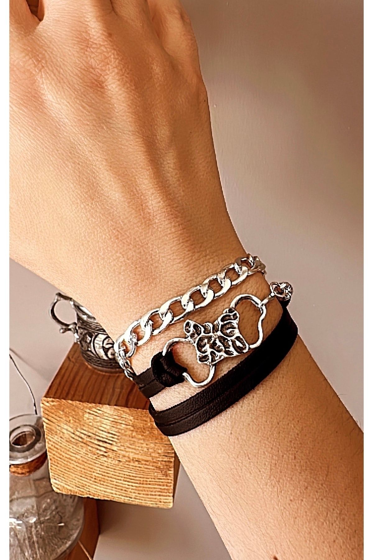 Designer leather hotsell wrap bracelet