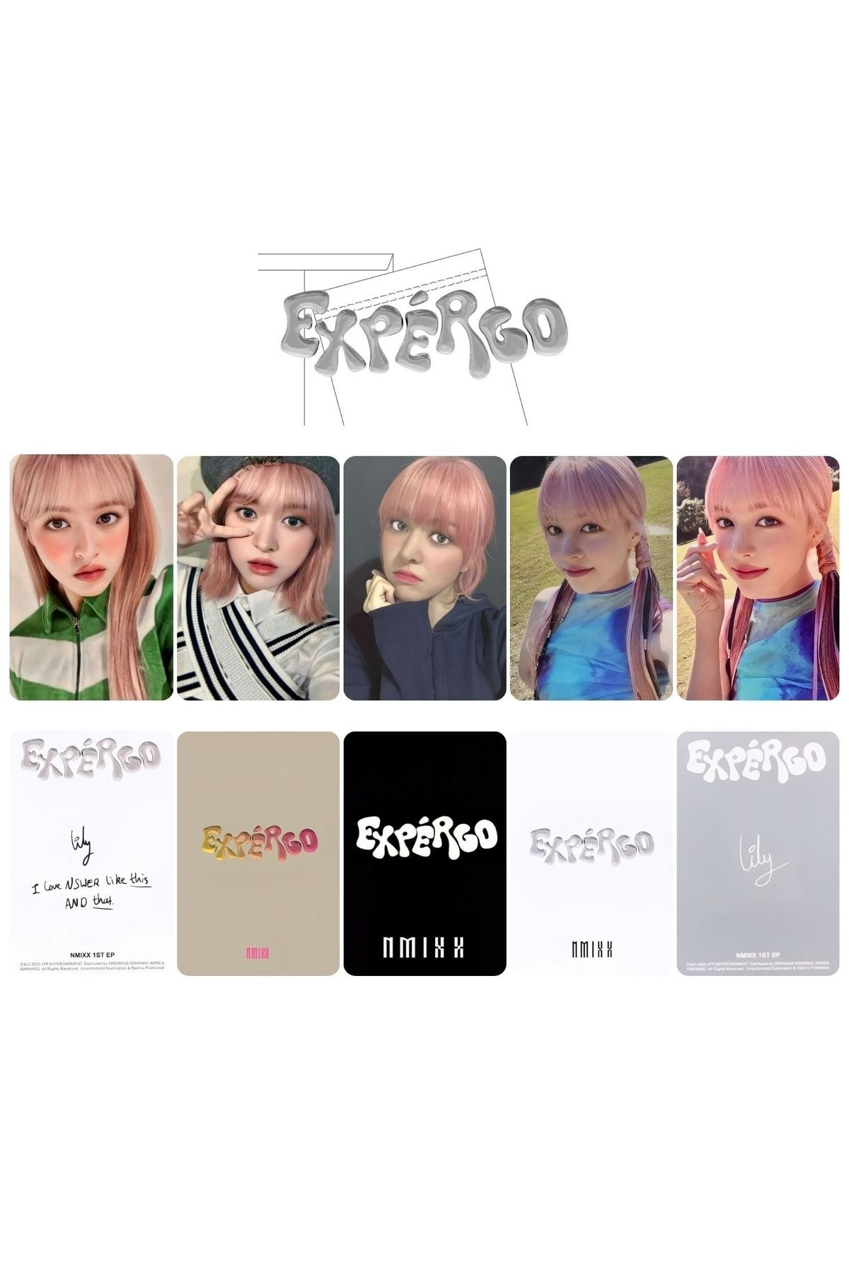 Kpop Dünyasi-Nmıxx Lily "Expergo" Pob PC Set 1