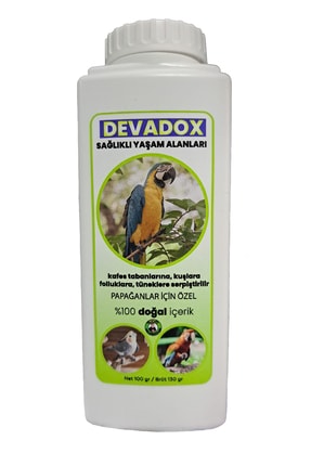 devavit Devadox Papağanlar Için Doğal Bit Pire Tozu 100 gr