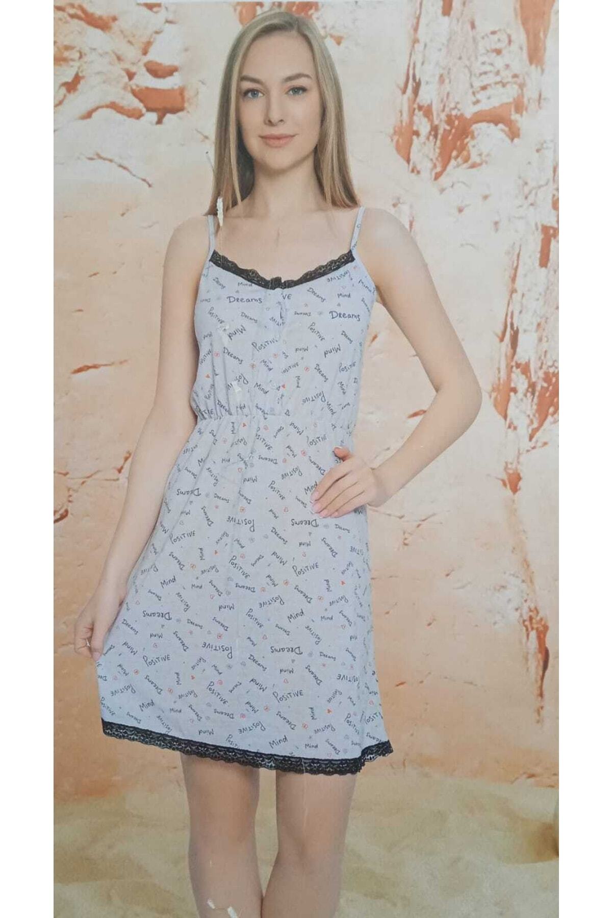 Mihra Viskon Dantelli Gecelik