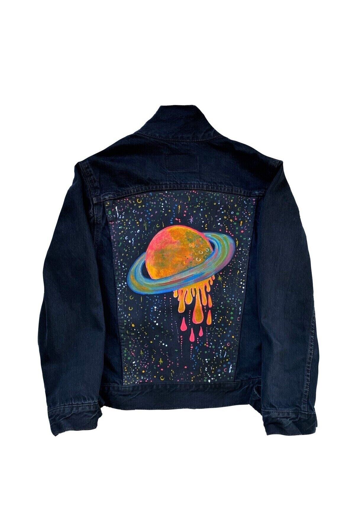 کت جین مشکی سیاره زحل Hello Stranger