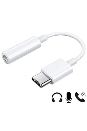 Dexmon Tak Çalıştır Mikrofonlu Type-C to Aux 3.5mm Kulaklık Jak Dönüştürücü Y...