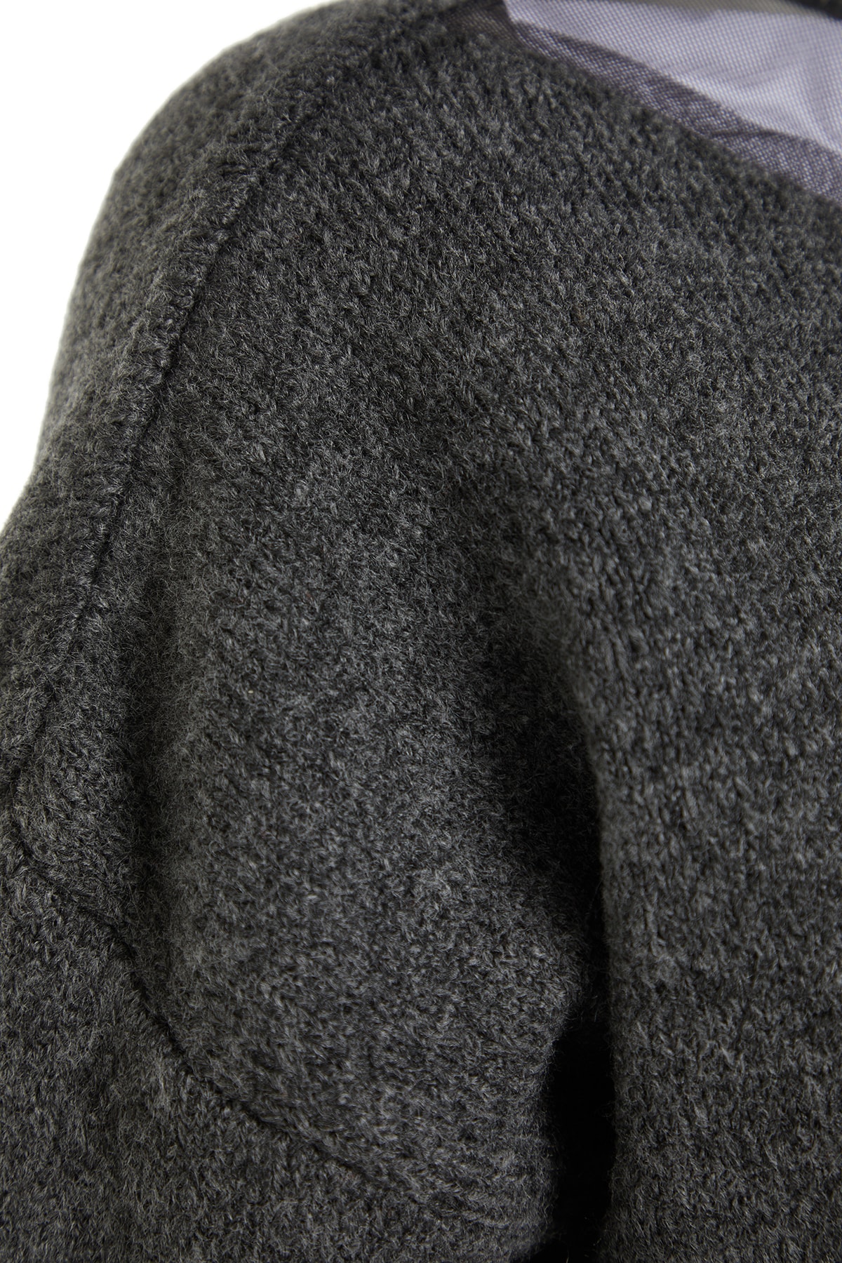 Trendyolmilla  Antrasit Yumuşak Dokulu Tül Detaylı Triko Kazak TWOAW20KZ1037 - Görsel 7