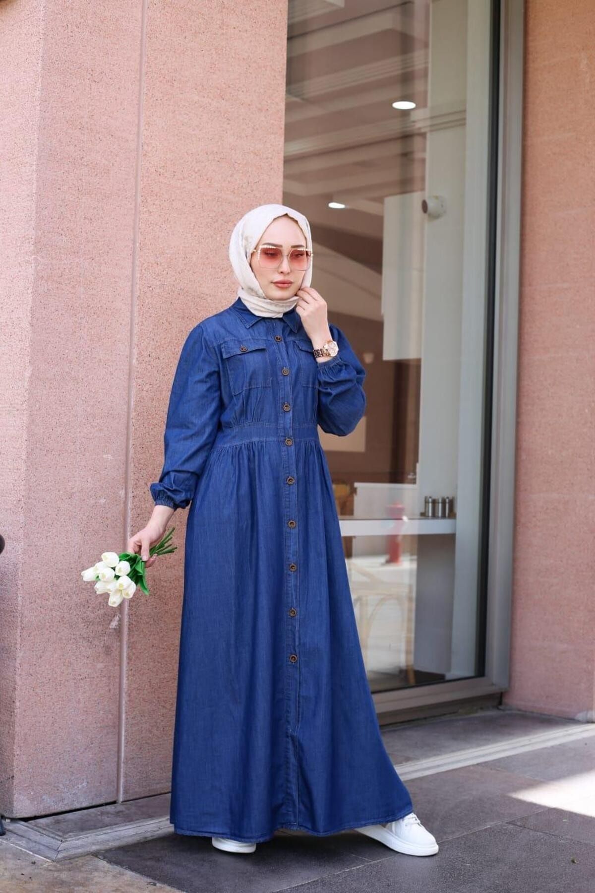 Denim shop long frocks