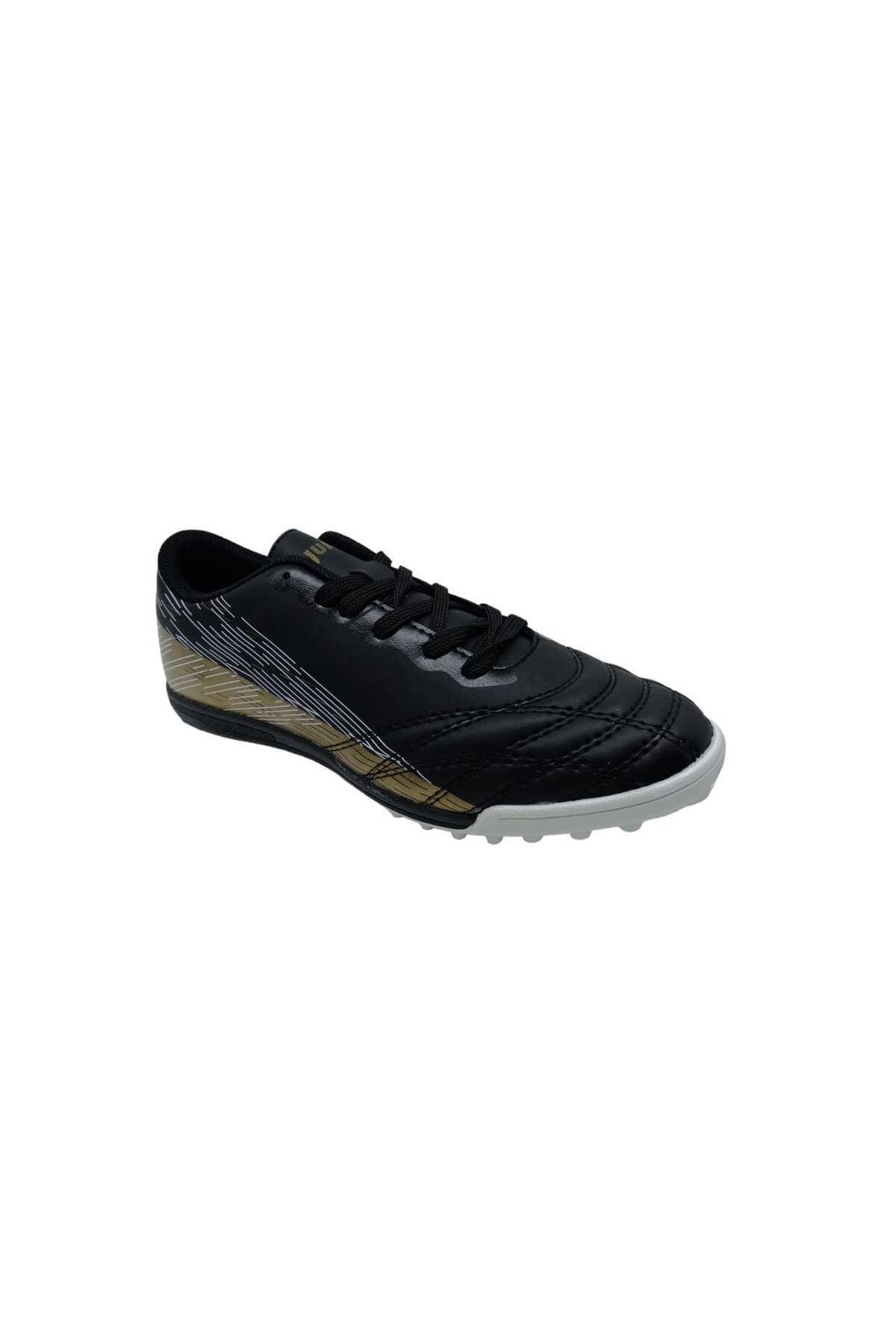 28004 مردانه مشکی - کفش فوتبال Camel Astroturf Jump اورجینال - تصویر 5