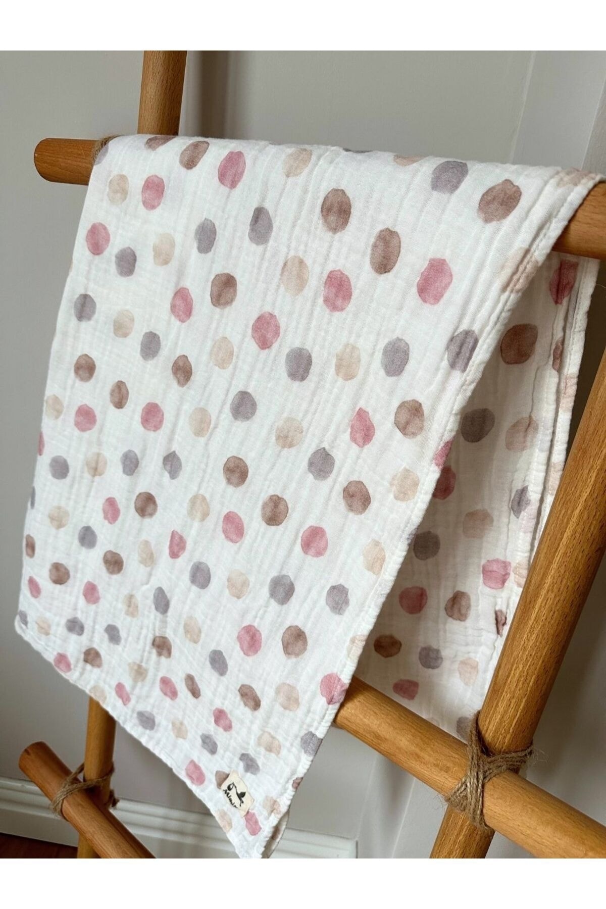 %100 Organik Pamuk Müslin Örtü Battaniye Çocuk Bebek Yeni Doğan 100x100cm MMUS10 - Mimiko