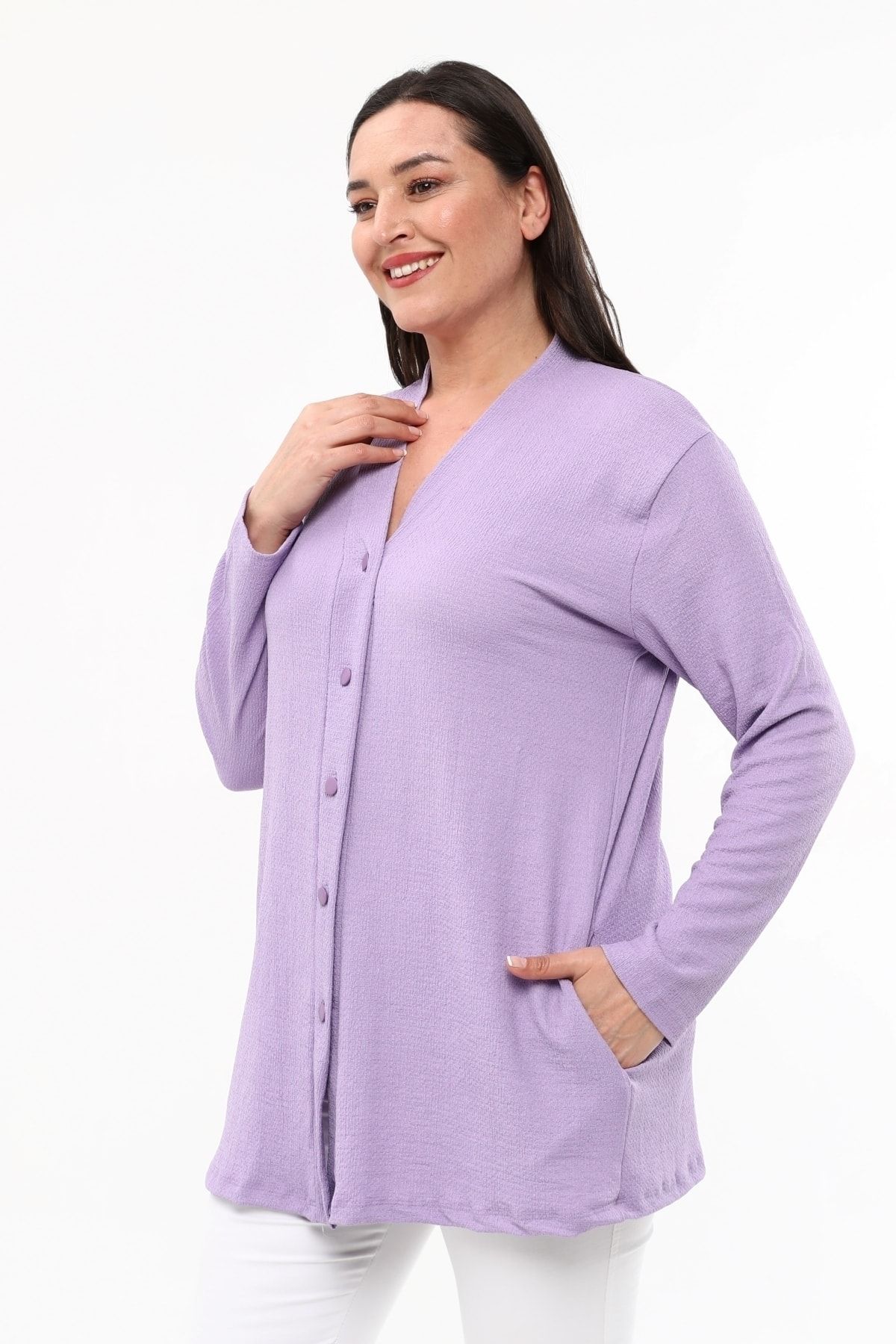 Plus size hot sale lavender cardigan