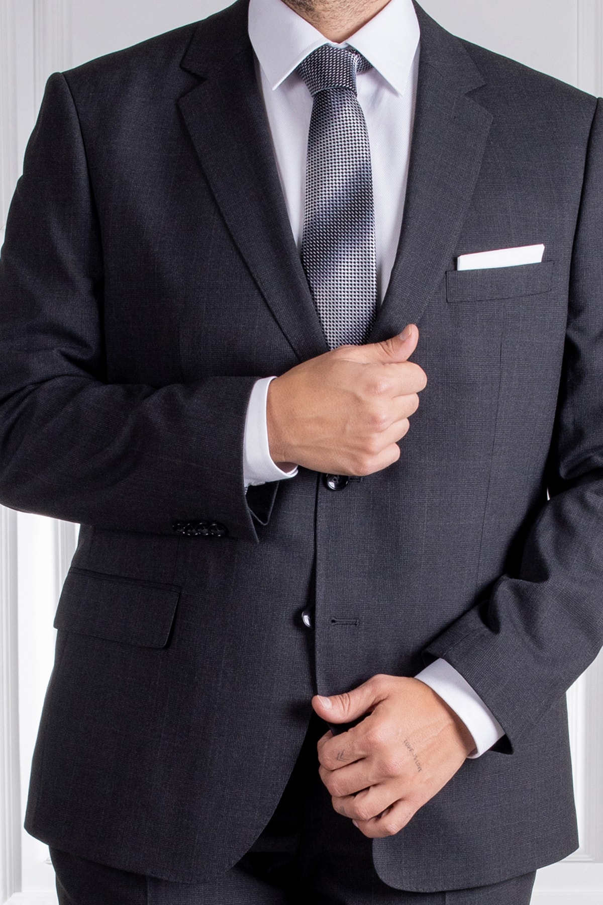 کت و شلوار مردانه خاکستری سارارSarar | 3174033012 اورجینال - تصویر 6