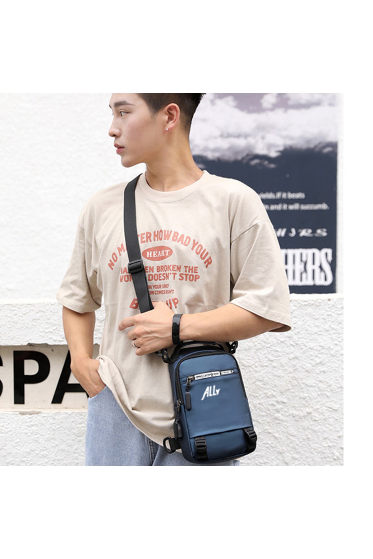 Kamardey  USB Şarj Girişli Çok Fonksiyonlu Su Geçirmez Erkek Bel ve Sırt Çantası - Görsel 3