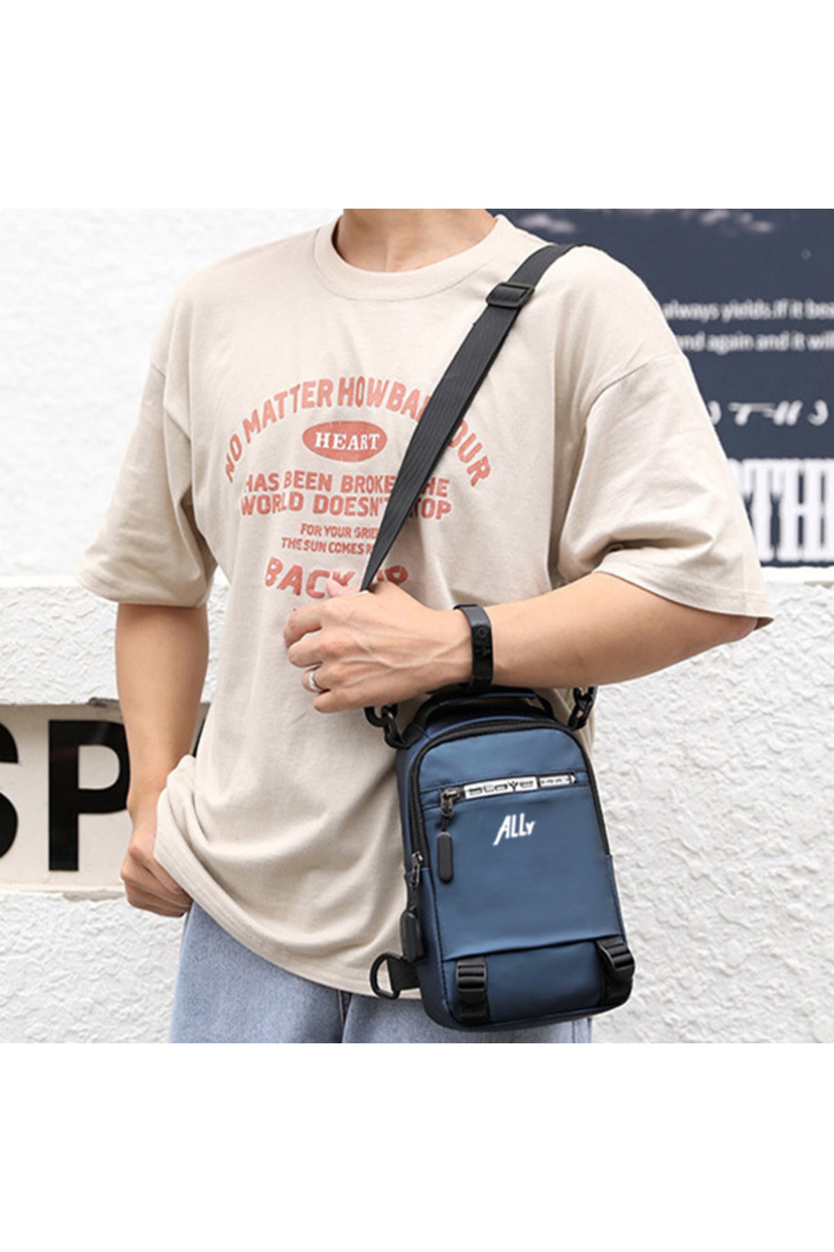 Kamardey  USB Şarj Girişli Çok Fonksiyonlu Su Geçirmez Erkek Bel ve Sırt Çantası - Görsel 5