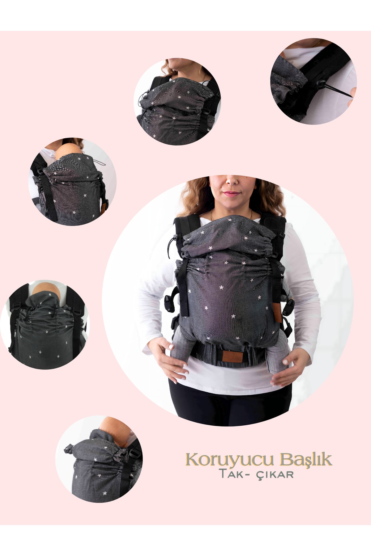 Boroosh Baby BorooshBaby Ergonomik Bebek Kangurusu 3,5-20 kg 0-4 Yaş Organik Pamuk CPC sertifika fotoğrafı 4 (önizleme)