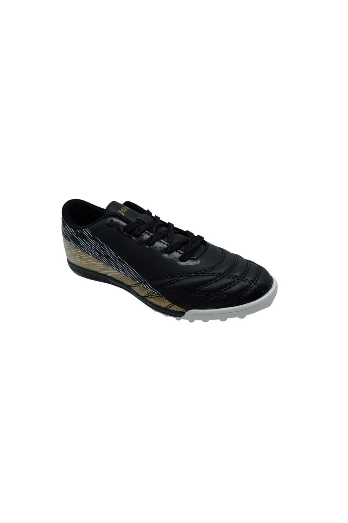 28004 مردانه مشکی - کفش فوتبال Camel Astroturf Jump اورجینال - تصویر 2