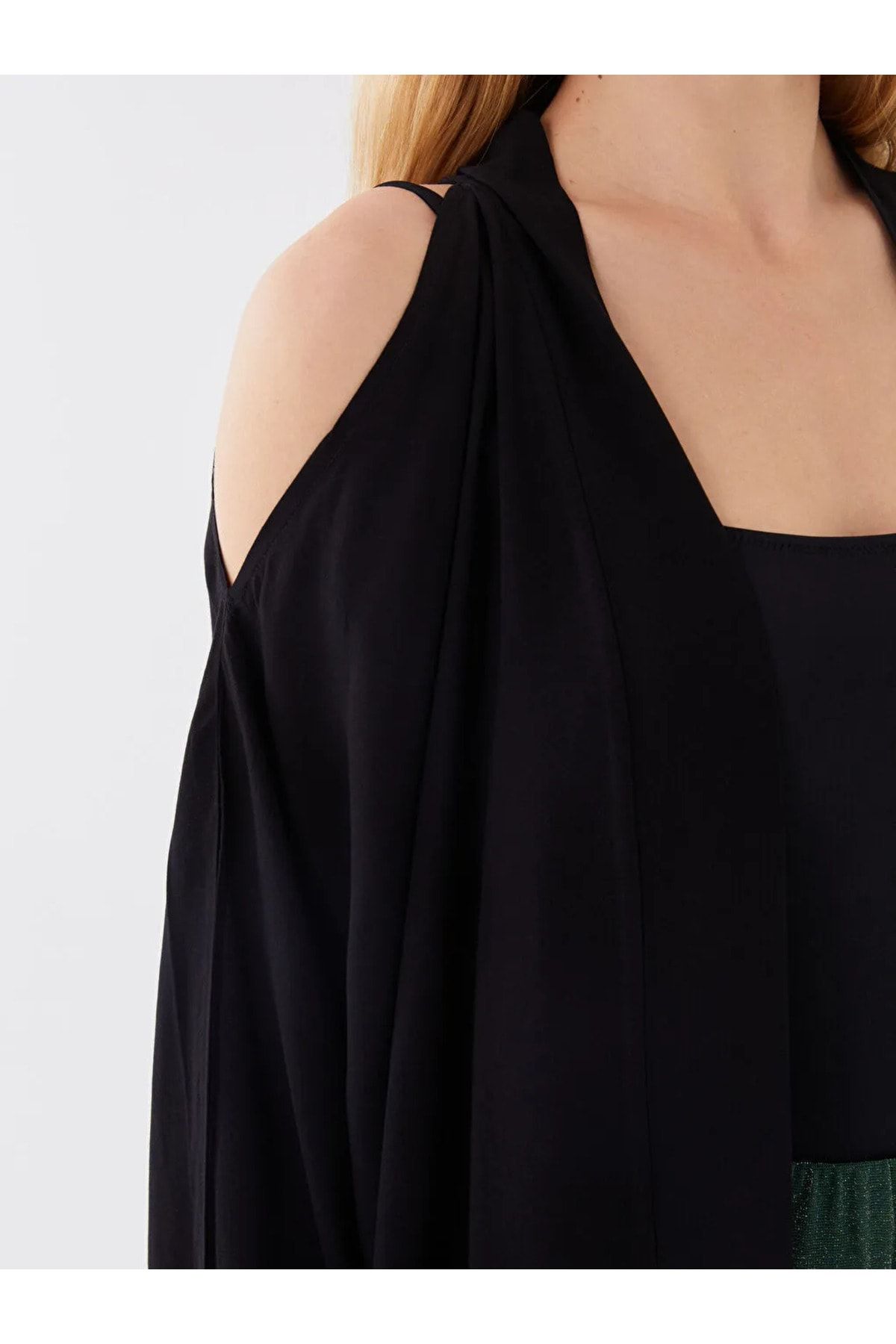 LCW DREAM Şal Yaka Düz Vual Kadın Kimono