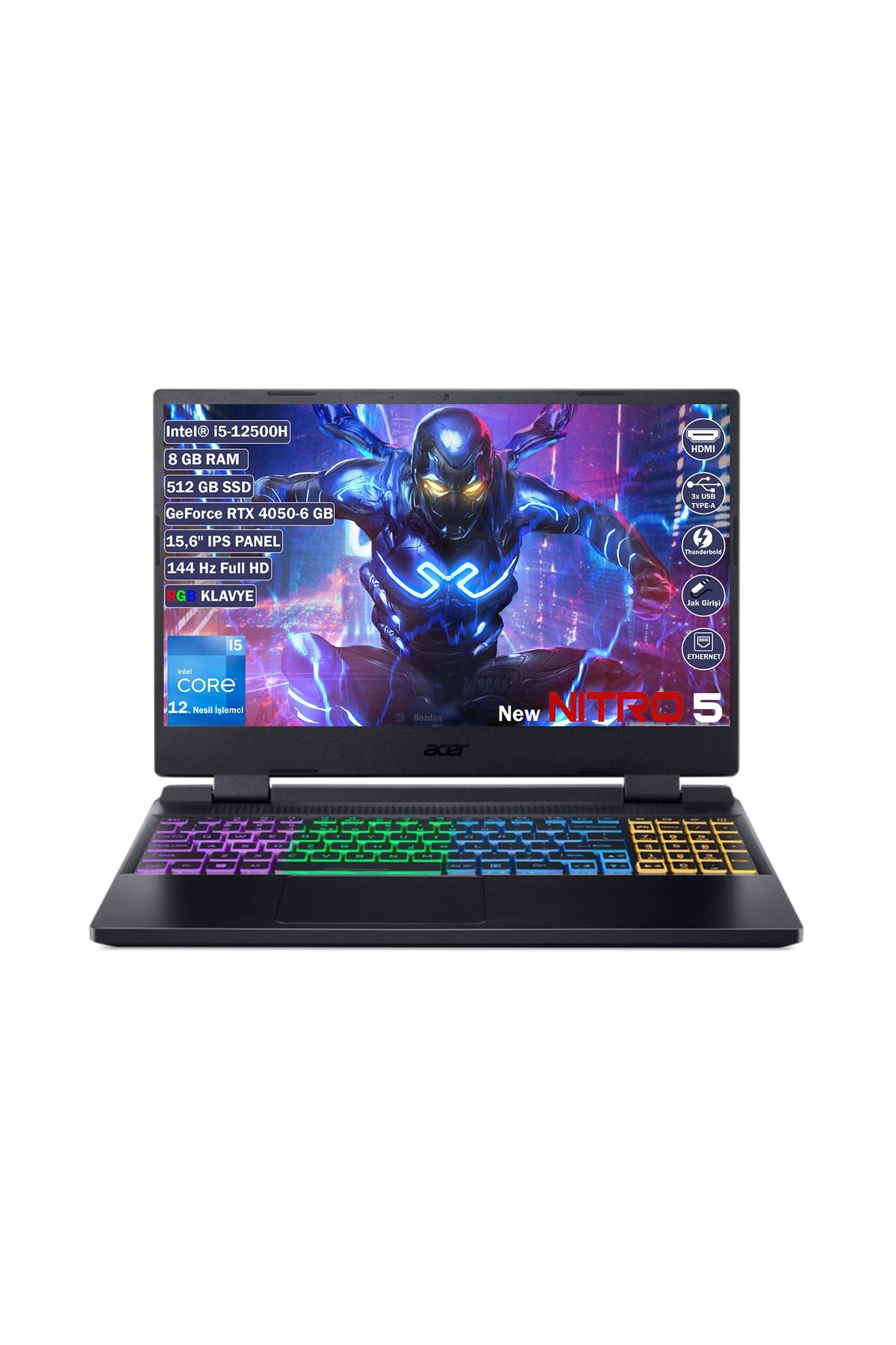 Intel core i5 12500h. I5 12500h. "NH.qm0sa.001". An 515 58 RTX 4050 i512500